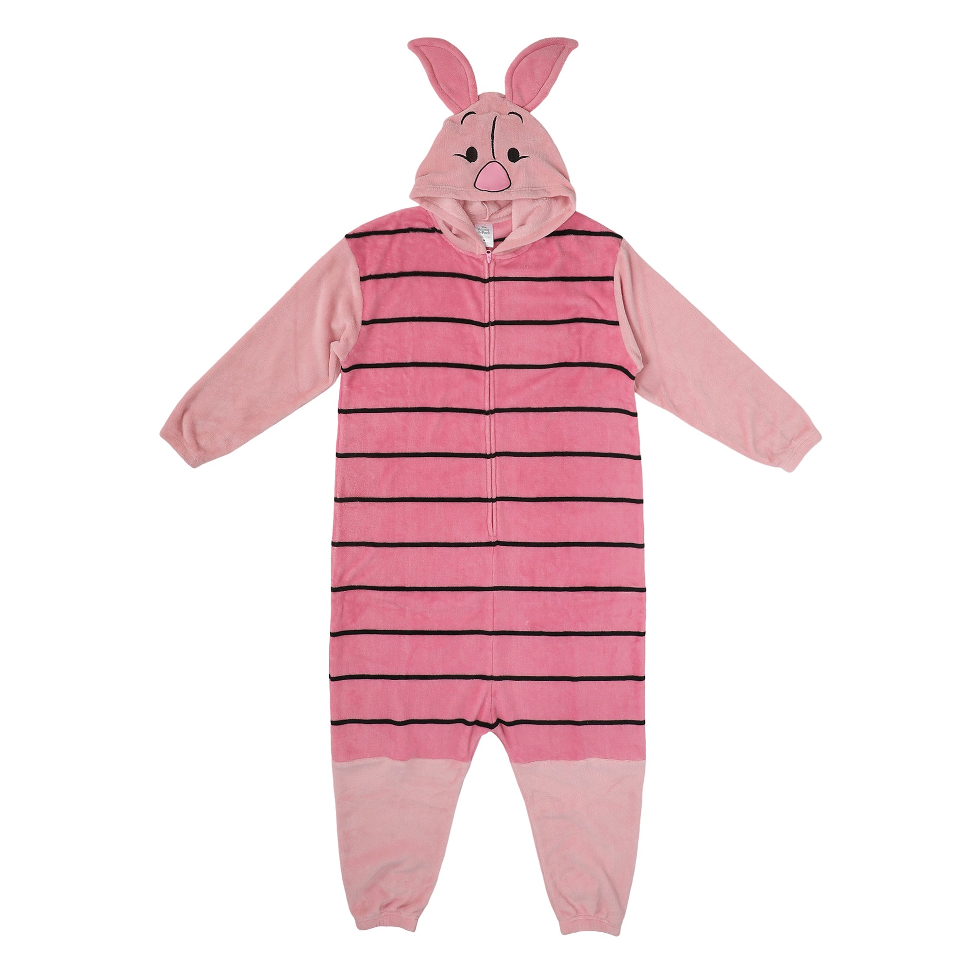 Winnie The Pooh Piglet Adult Long Sleeve Hooded Kigurumi Onesie Costume Cosplay Suit