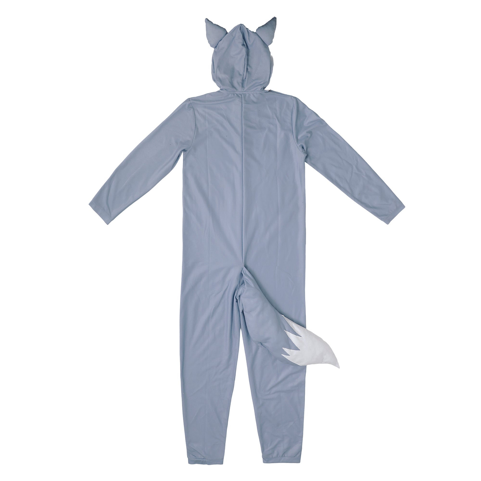 Wolf Adult Blue Long Sleeve Hooded Cosplay Onesie Costume Union Suit