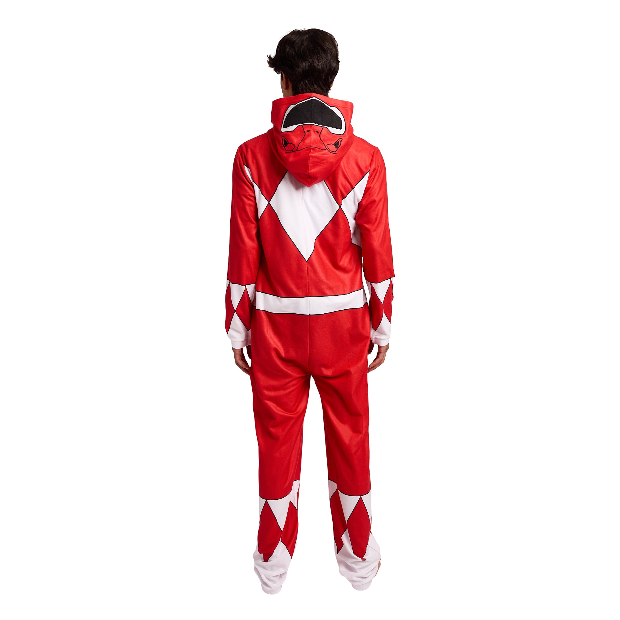 Power Rangers Red Ranger Adult Cosplay Onesie Costume Union Suit