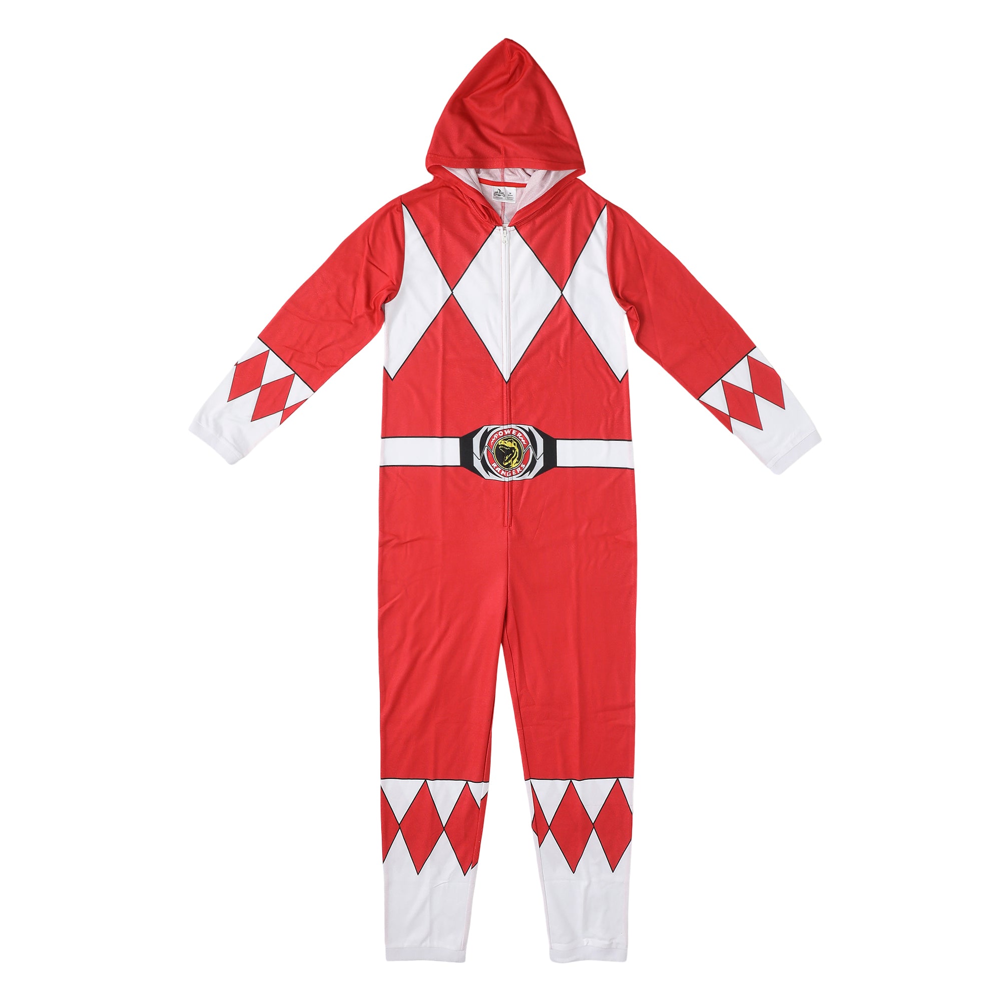 Power Rangers Red Ranger Adult Cosplay Onesie Costume Union Suit