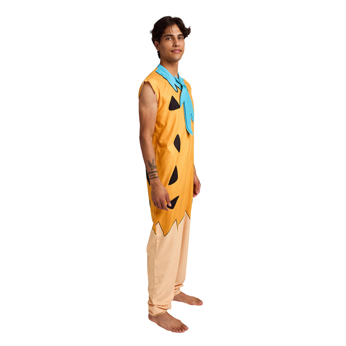 The Flintstones Fred Flintstone Adult Long Sleeve Hooded Cosplay Onesie Costume Union Suit