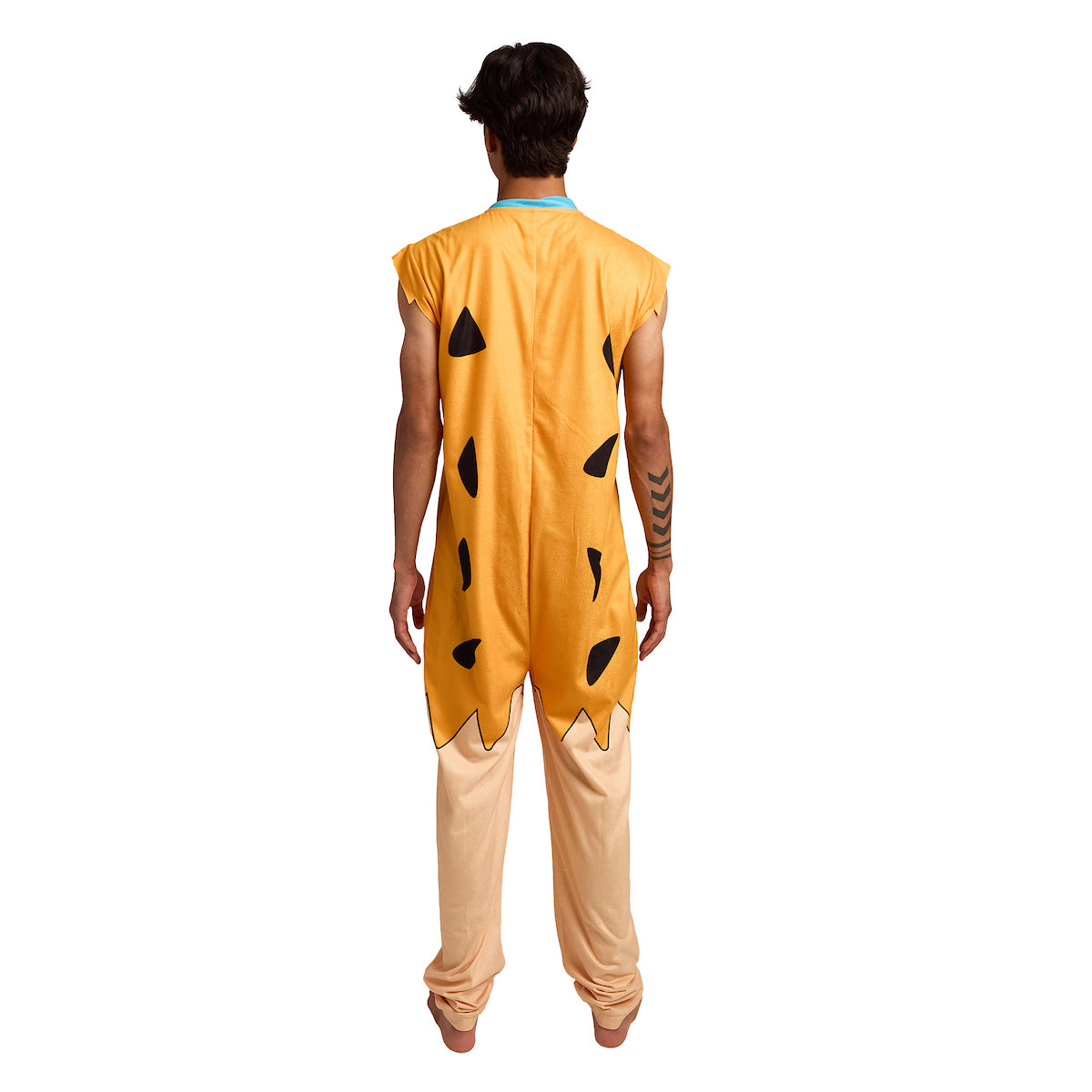 The Flintstones Fred Flintstone Adult Long Sleeve Hooded Cosplay Onesie Costume Union Suit