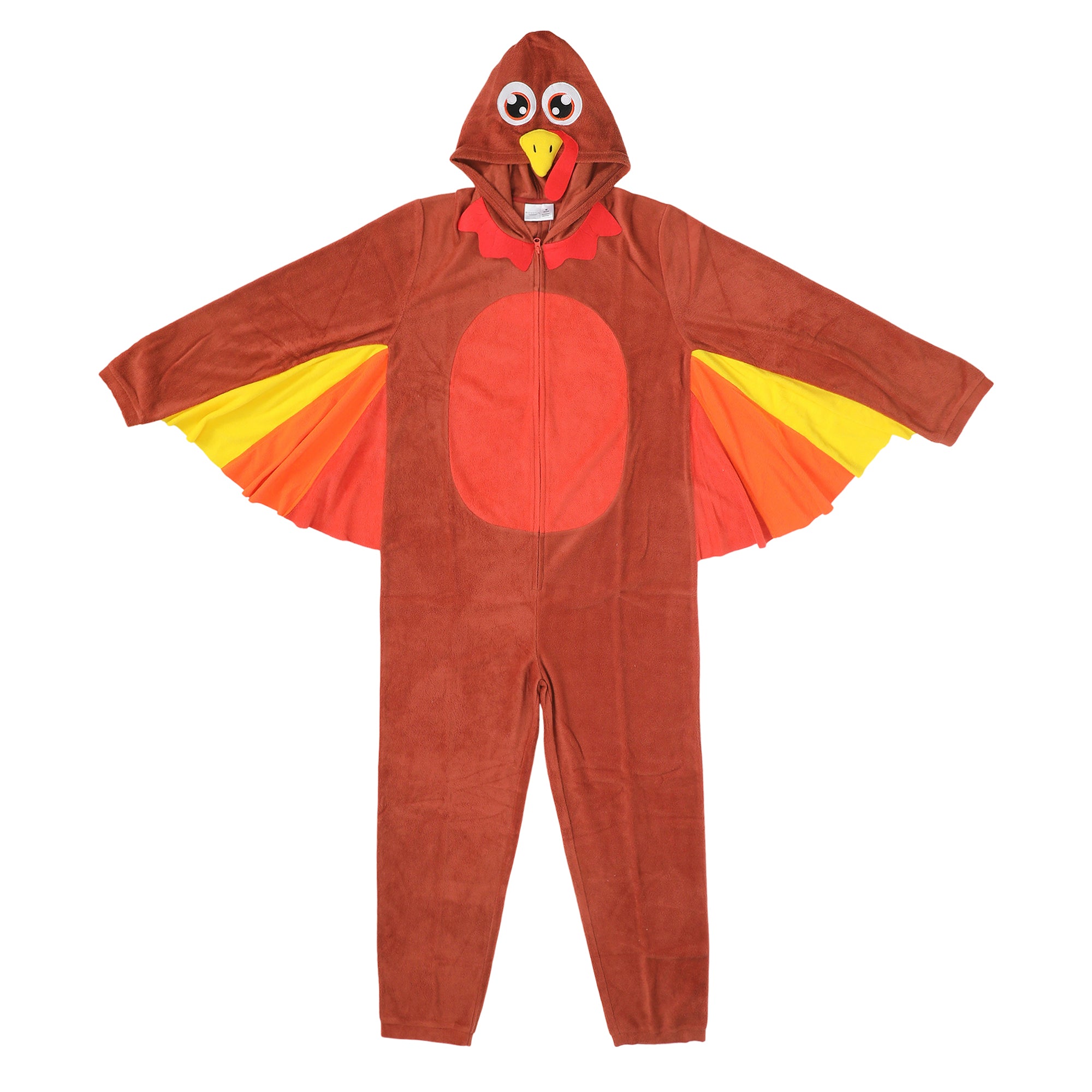 Turkey Adult Long Sleeve Hooded Cosplay Onesie Costume Union Suit
