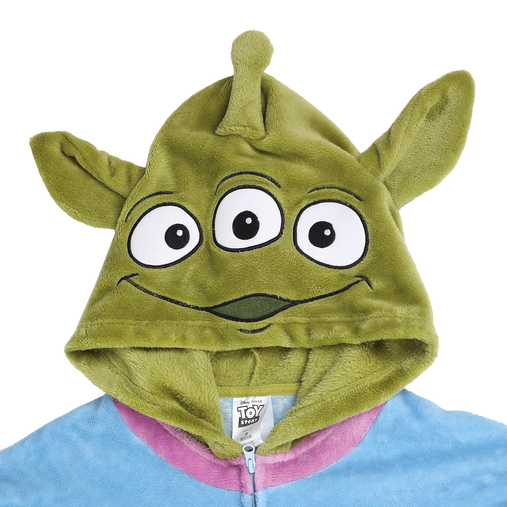 Toy Story Alien Adult Cosplay Union Suit With Cuffs And Hood