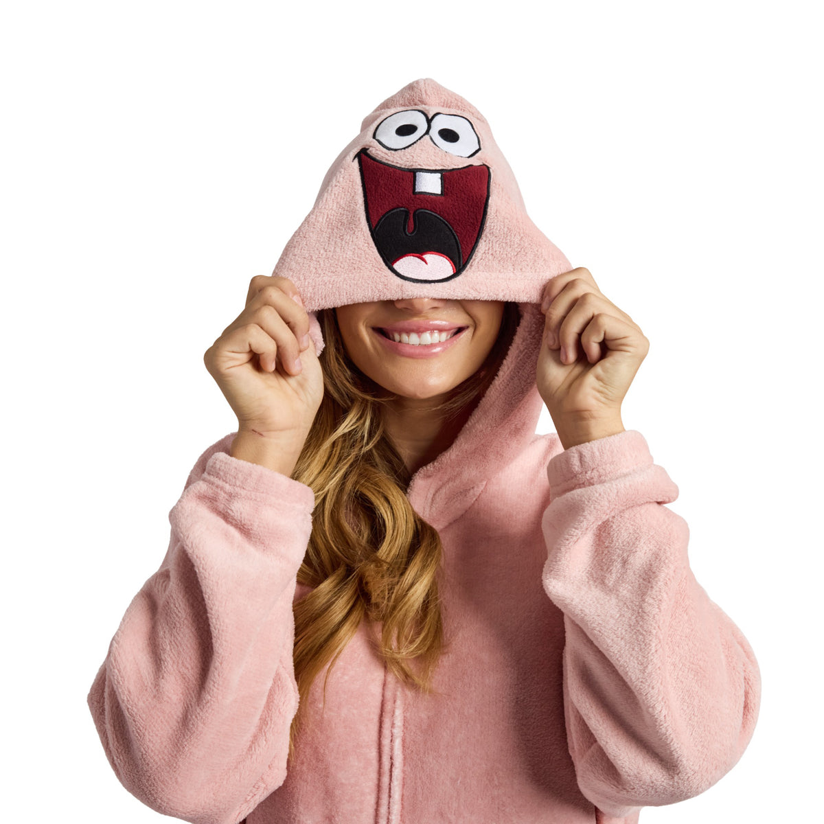 Spongebob Squarepants Patrick Star Adult Long Sleeve Hooded Kigurumi Cosplay Suit