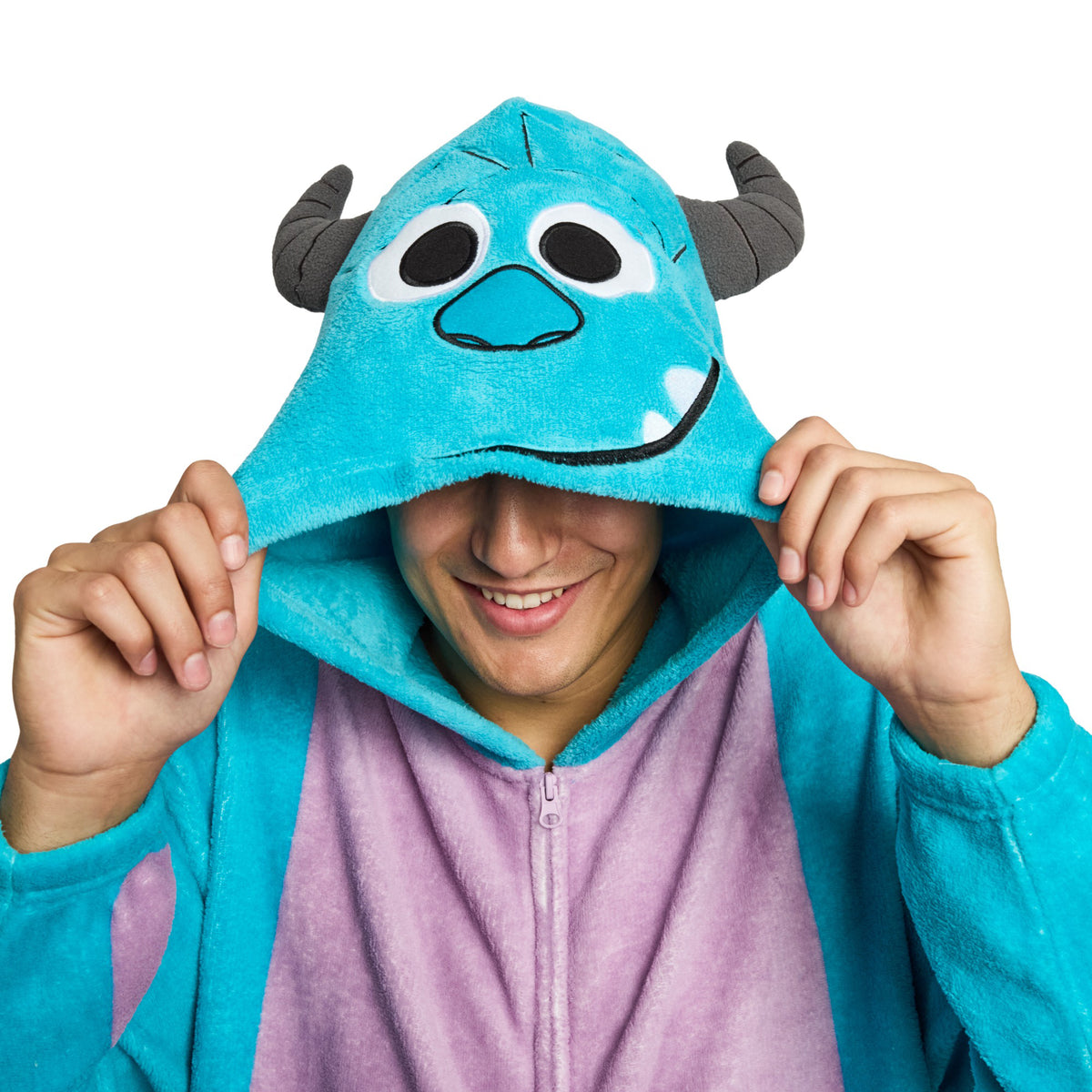 Monsters, Inc. Sully Adult Blue Long Sleeve Hooded Kigurumi Cosplay Suit