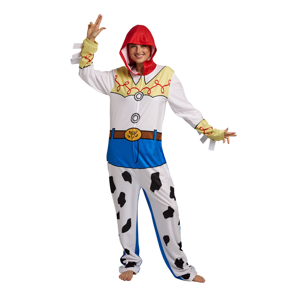 Toy Story Cowgirl Jessie Cosplay Union Suit With Cuffs And Hood