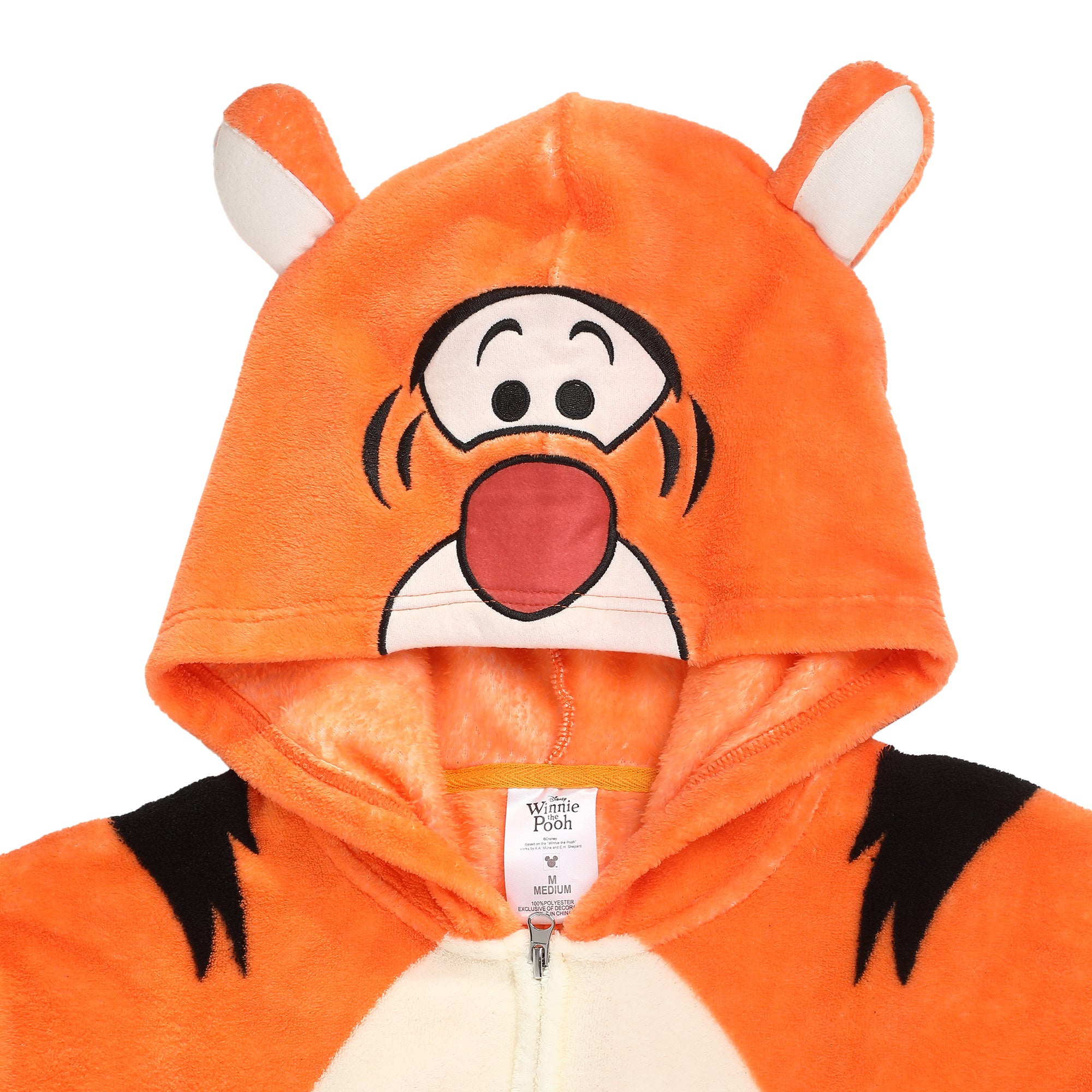Winnie The Pooh Tigger Adult Long Sleeve Hooded Kigurumi Cosplay Suit