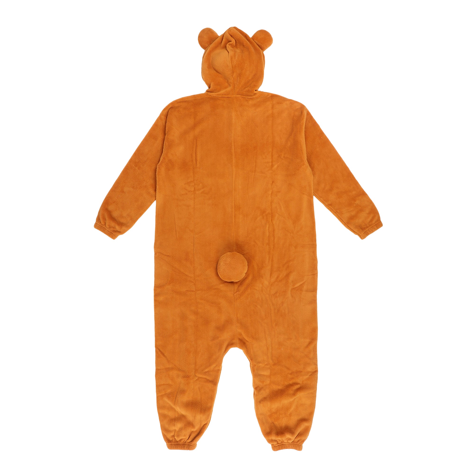 Bear Adult Brown Long Sleeve Hooded Kigurumi Cosplay Suit