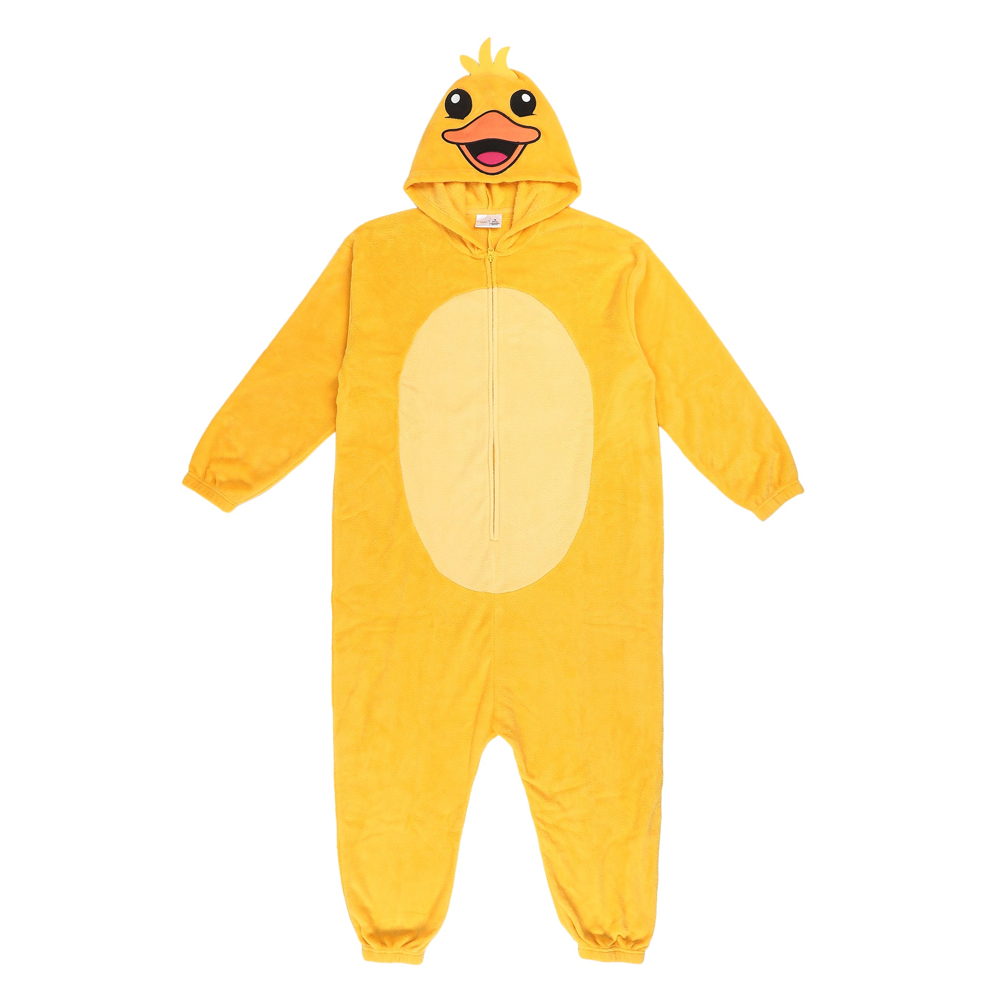 Chick Adult Yellow Long Sleeve Hooded Kigurumi Cosplay Suit
