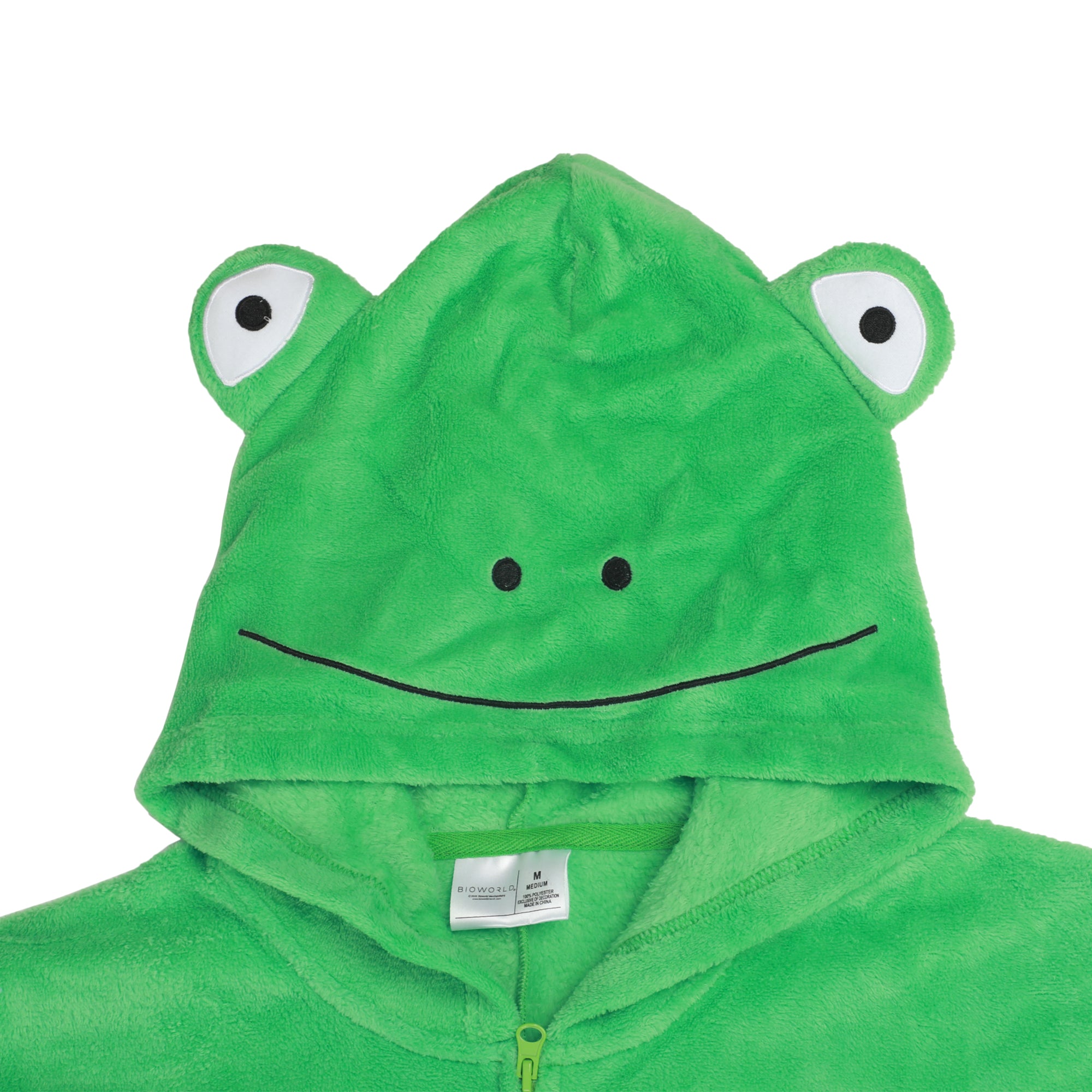Frog Adult Green Long Sleeve Hooded Kigurumi Cosplay Suit
