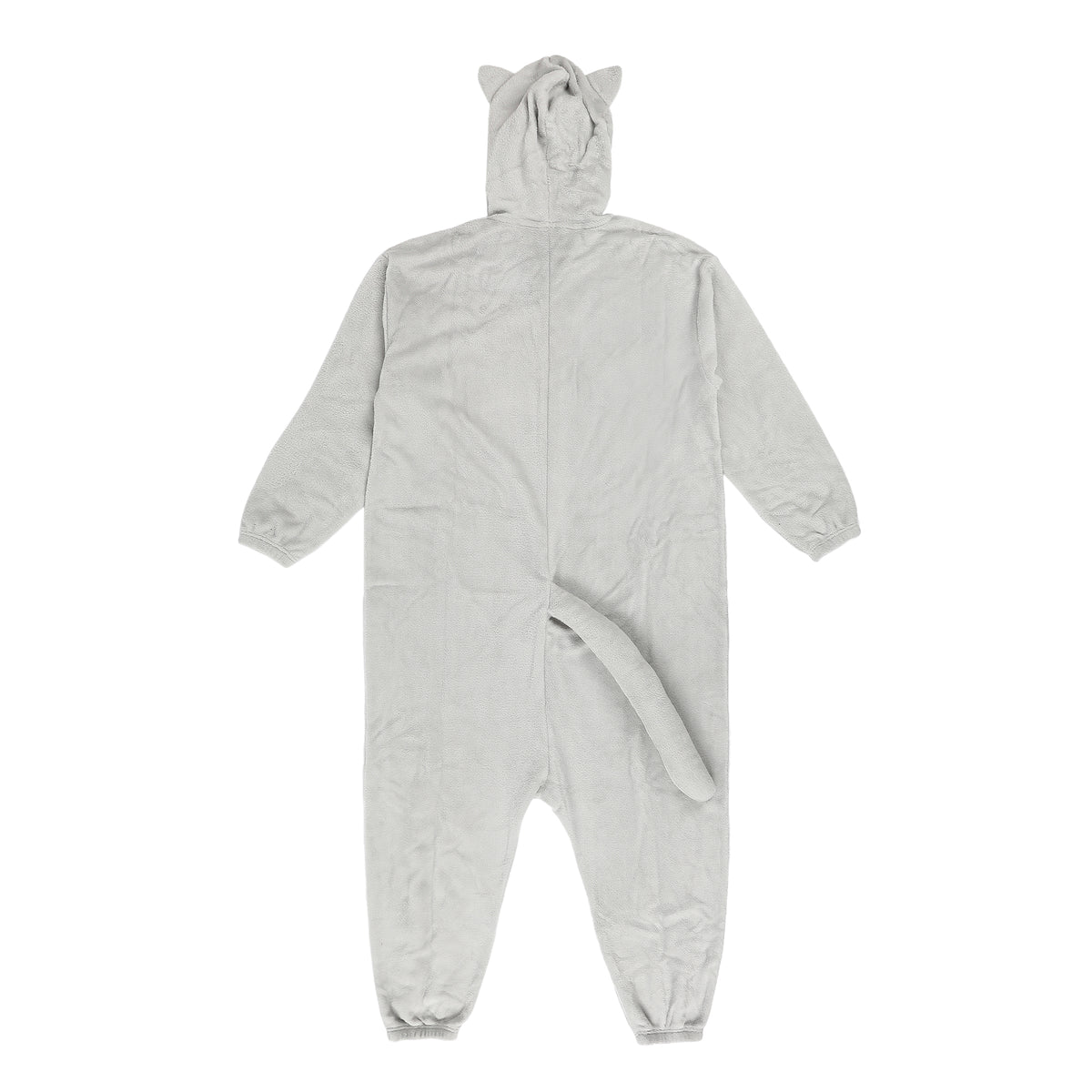 Cat Adult Gray Long Sleeve Hooded Kigurumi Cosplay Suit