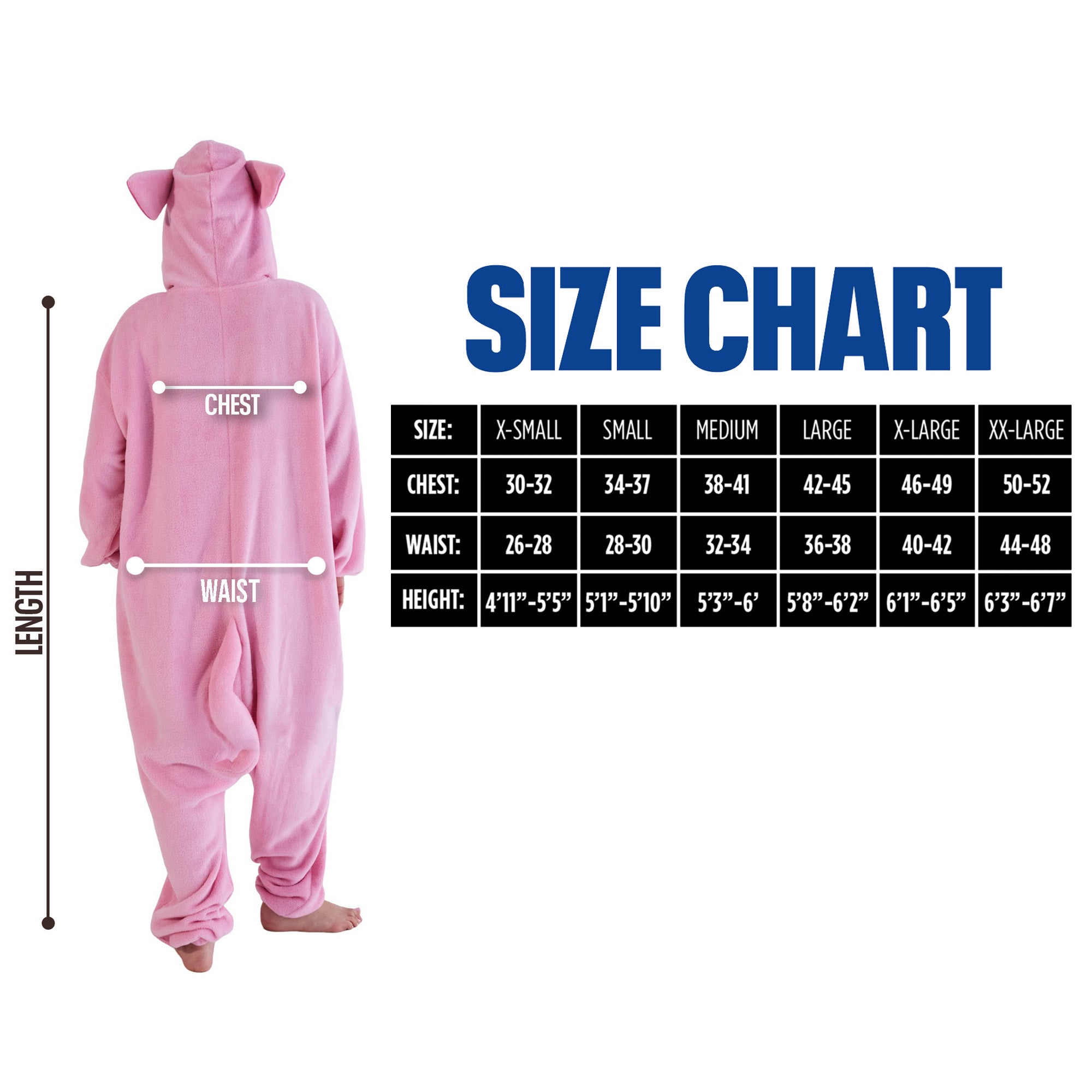 Pig Adult Pink Long Sleeve Hooded Kigurumi Cosplay Suit