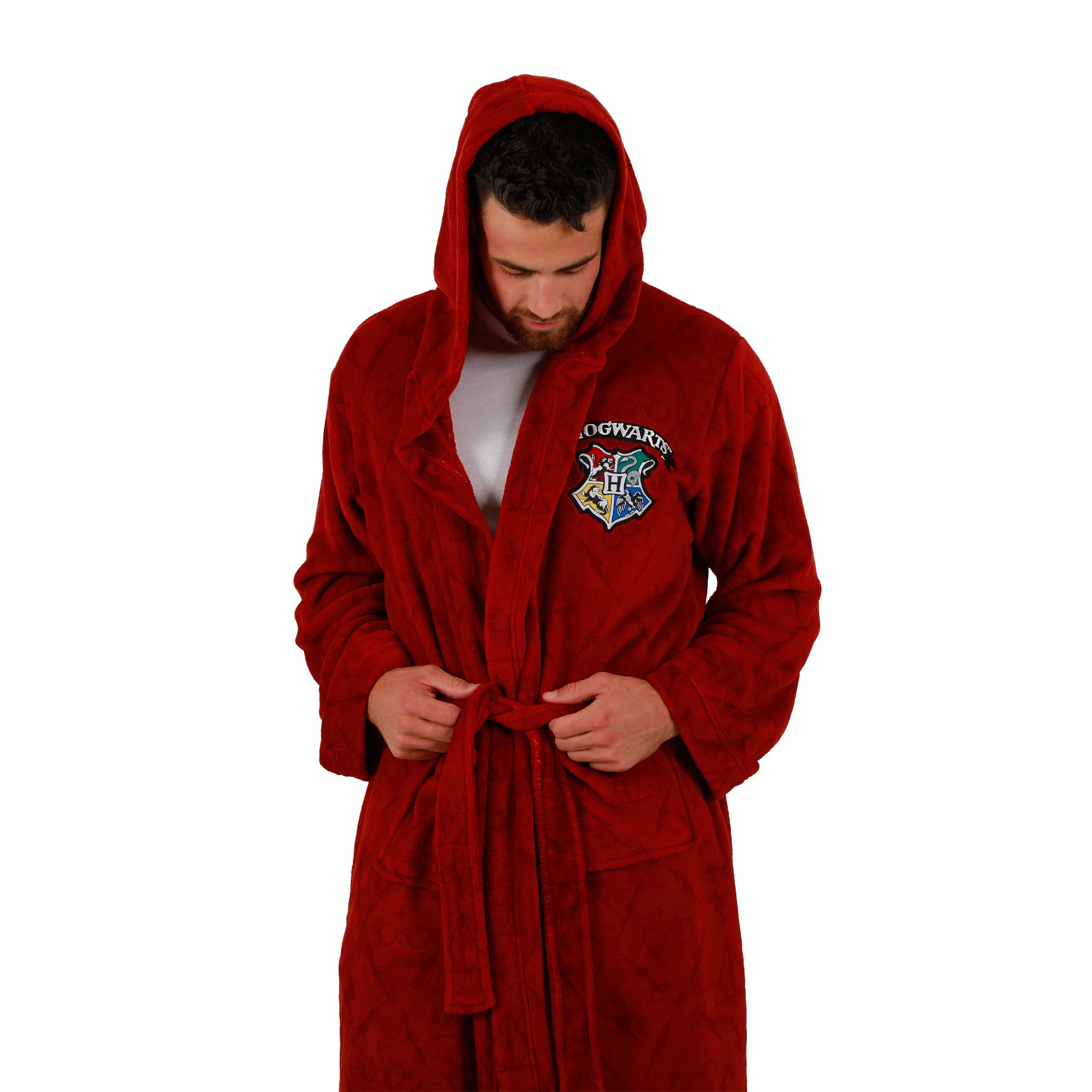 Men's Adult Hooded Harry Potter Hogwarts Robe - Wizardly Comfort and Style