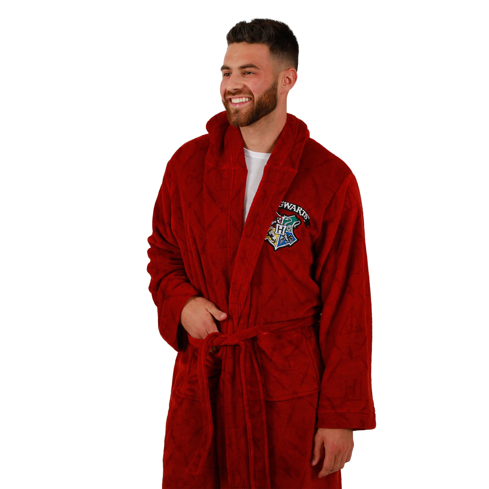 Men's Adult Hooded Harry Potter Hogwarts Robe - Wizardly Comfort and Style