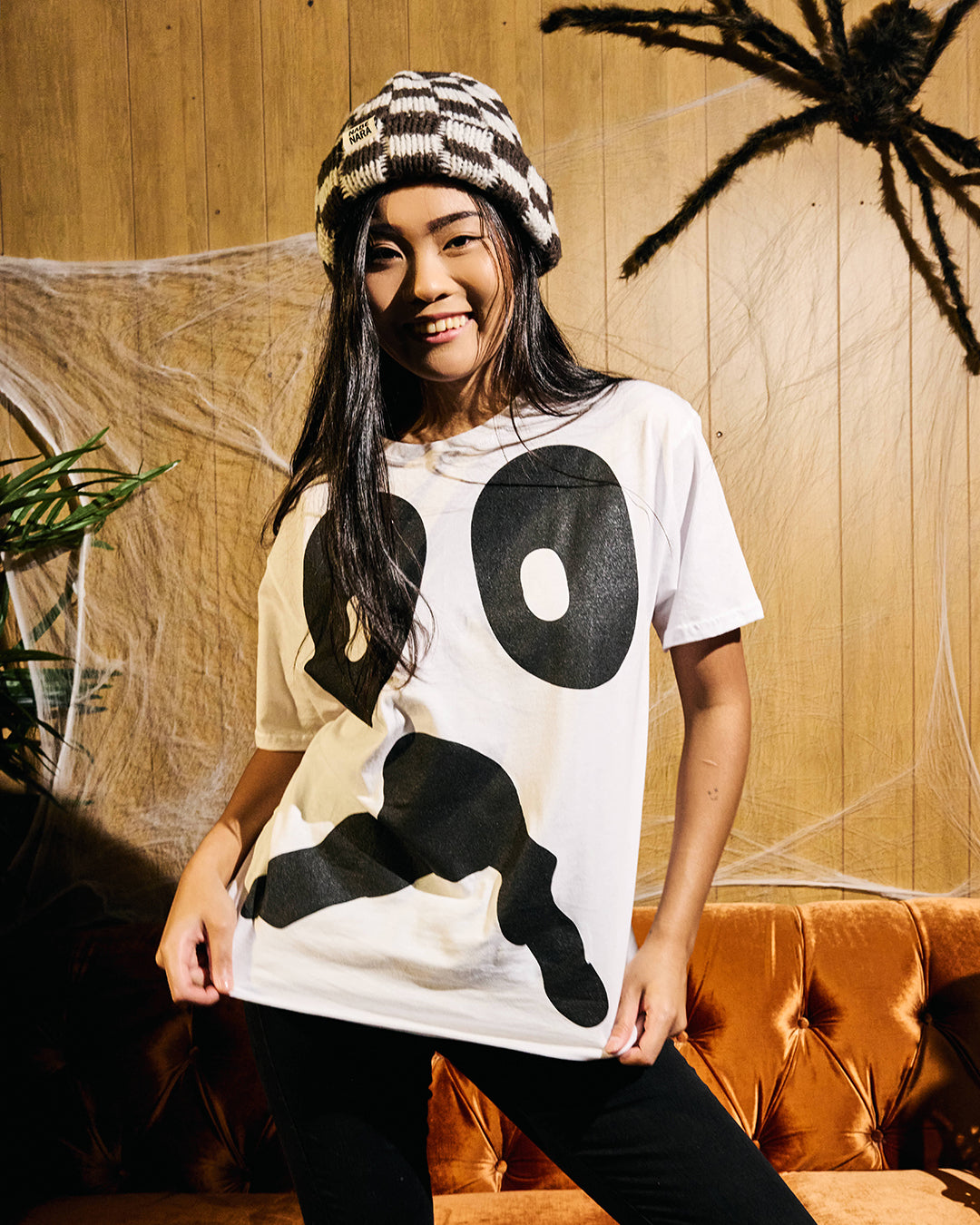 Ghost Halloween Costume Men's White Short Sleeve Tee