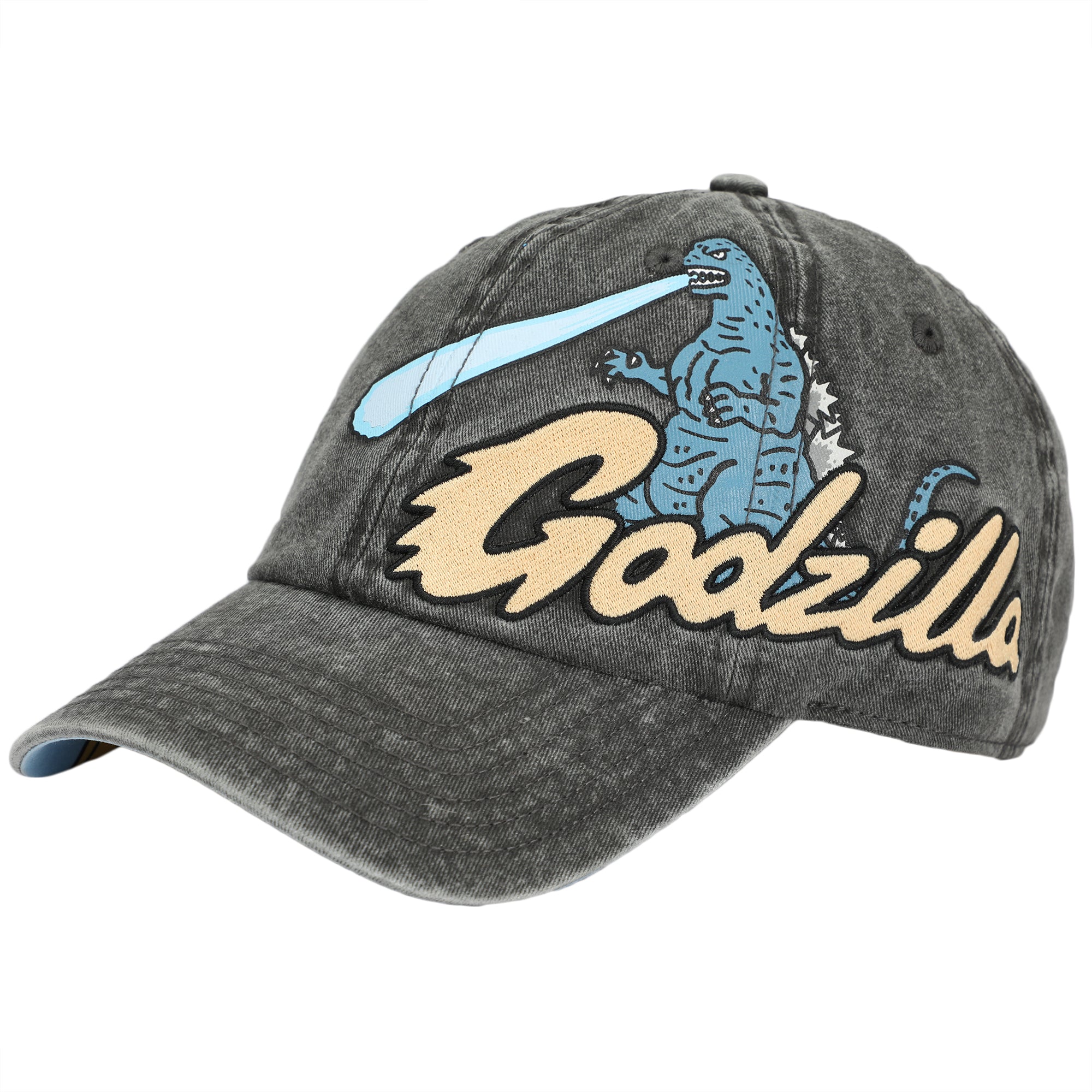 Godzilla Embroidered Pigment Dyed Adjustable Dad Hat