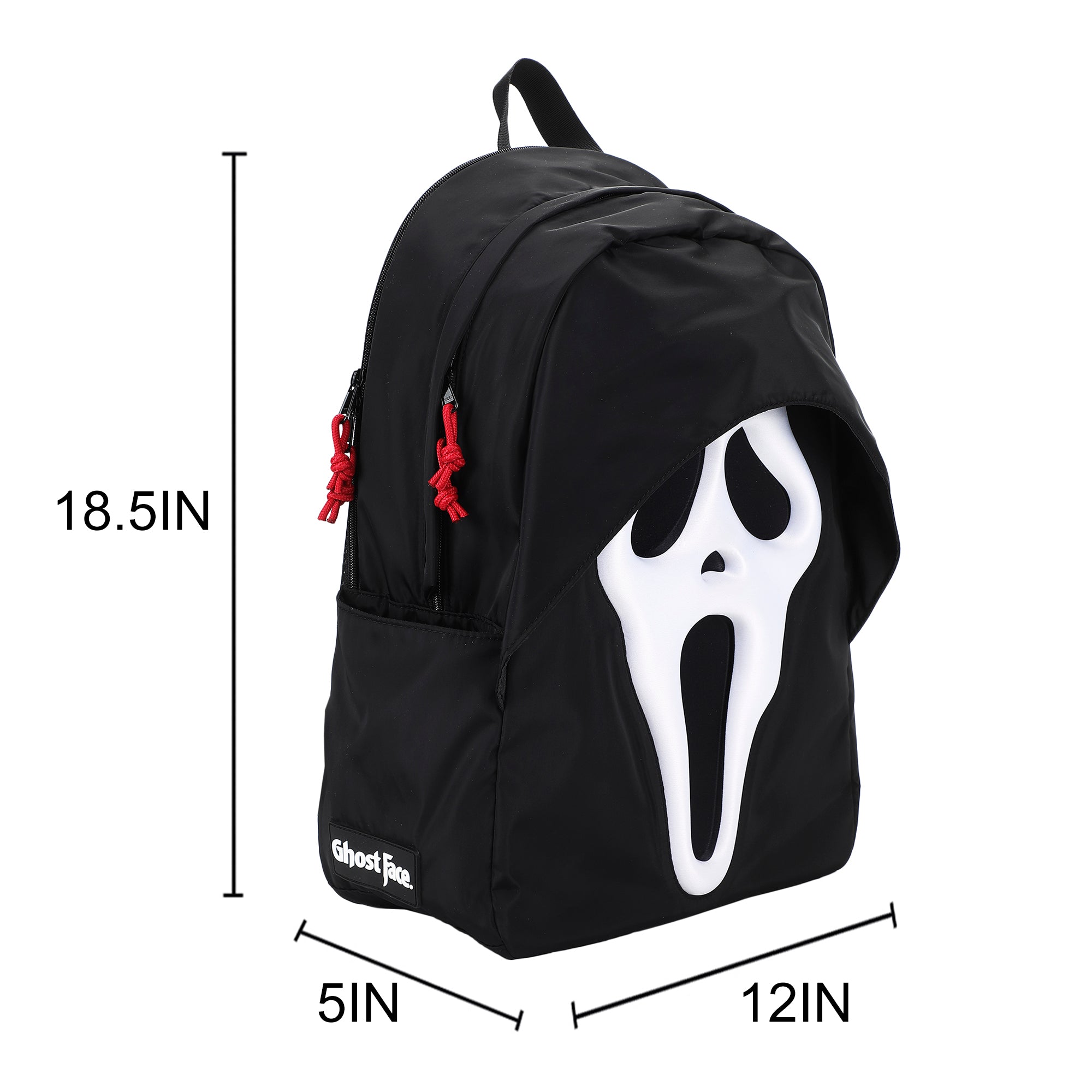 Ghostface Mask Black 18.5” Adult Novelty Character Backpack