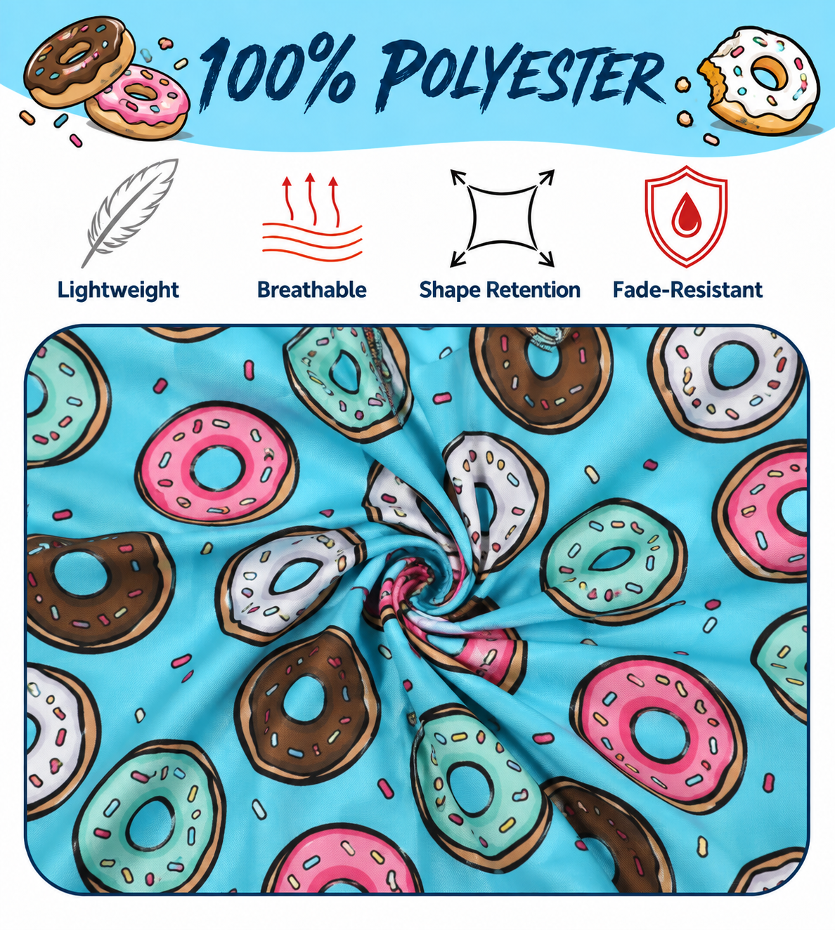 FUNFARE Underwear Breakfast Foods Boy's 5-Pack Boxer Briefs