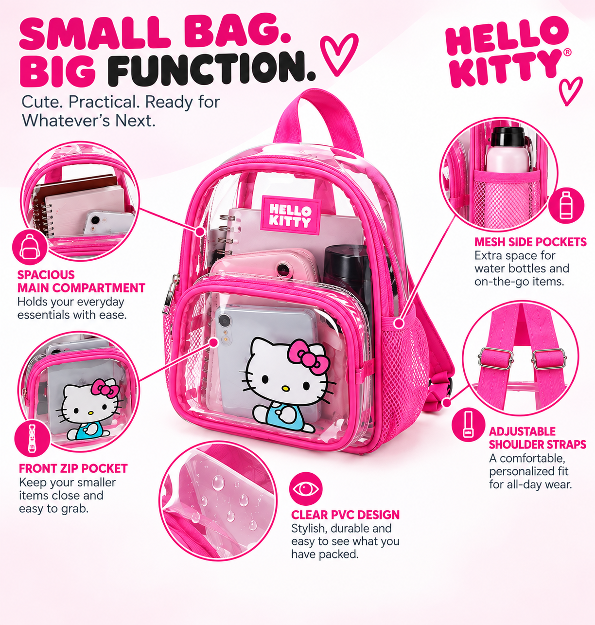 平成レトロHello Kitty エナメル調 ミニリュック レア Hello Kitty 11