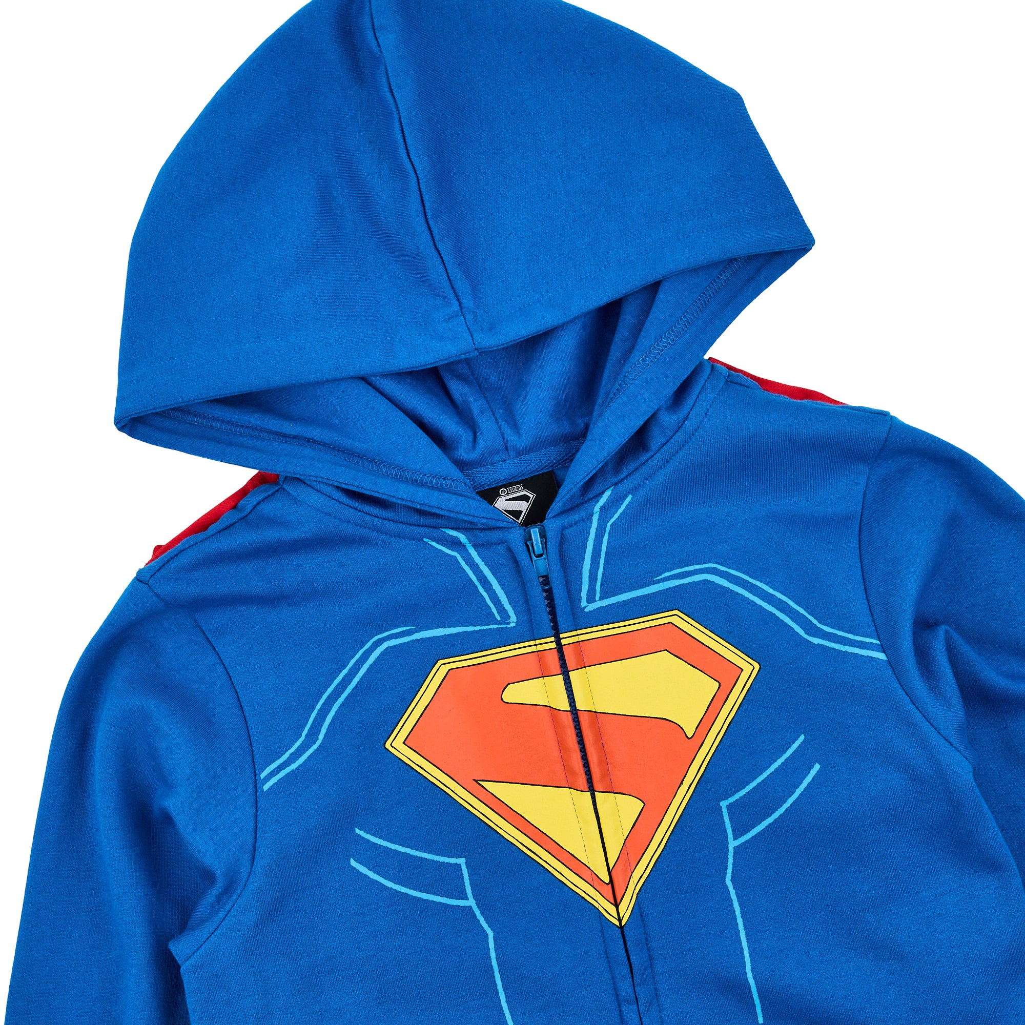 Superman Suit Boy’s 2-Pack Cosplay Zip Front Hoodie & Joggers Set