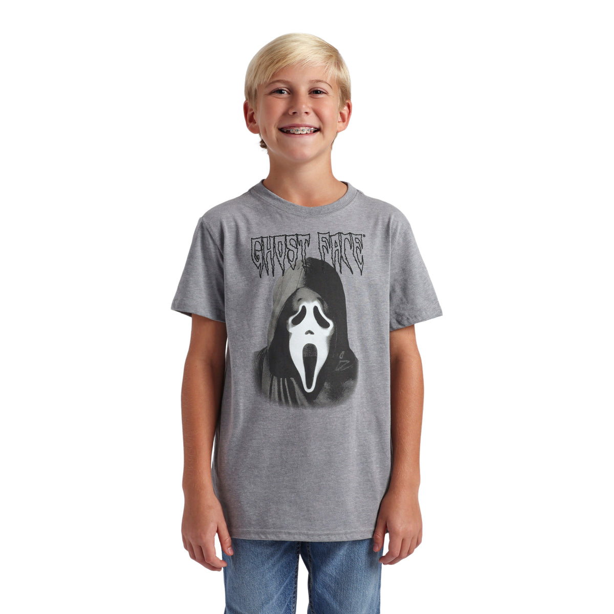Ghostface Kids 3-Pack Basic Tees in Black and Heather Grey