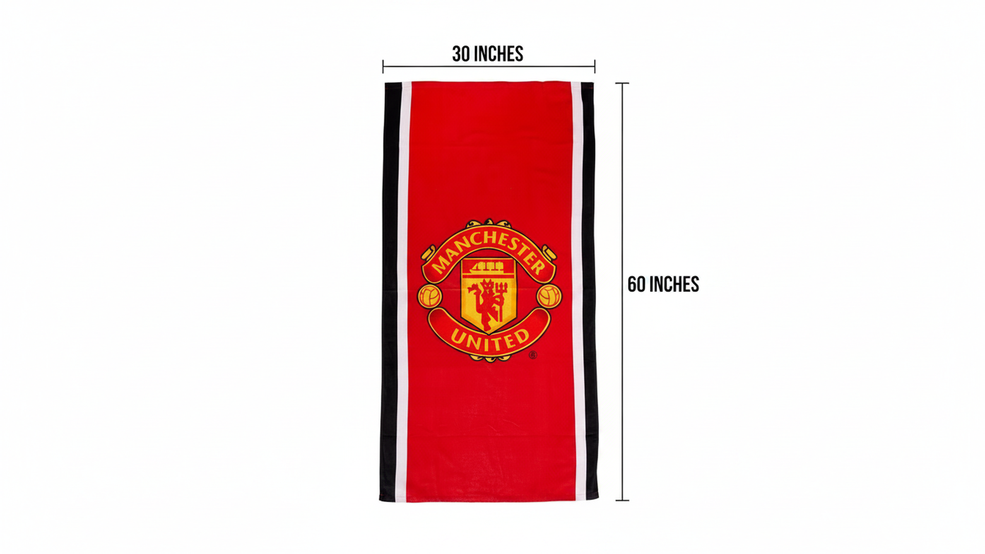 Manchester United FC Official Soccer Club Design Towel (30 x 60 Inches)