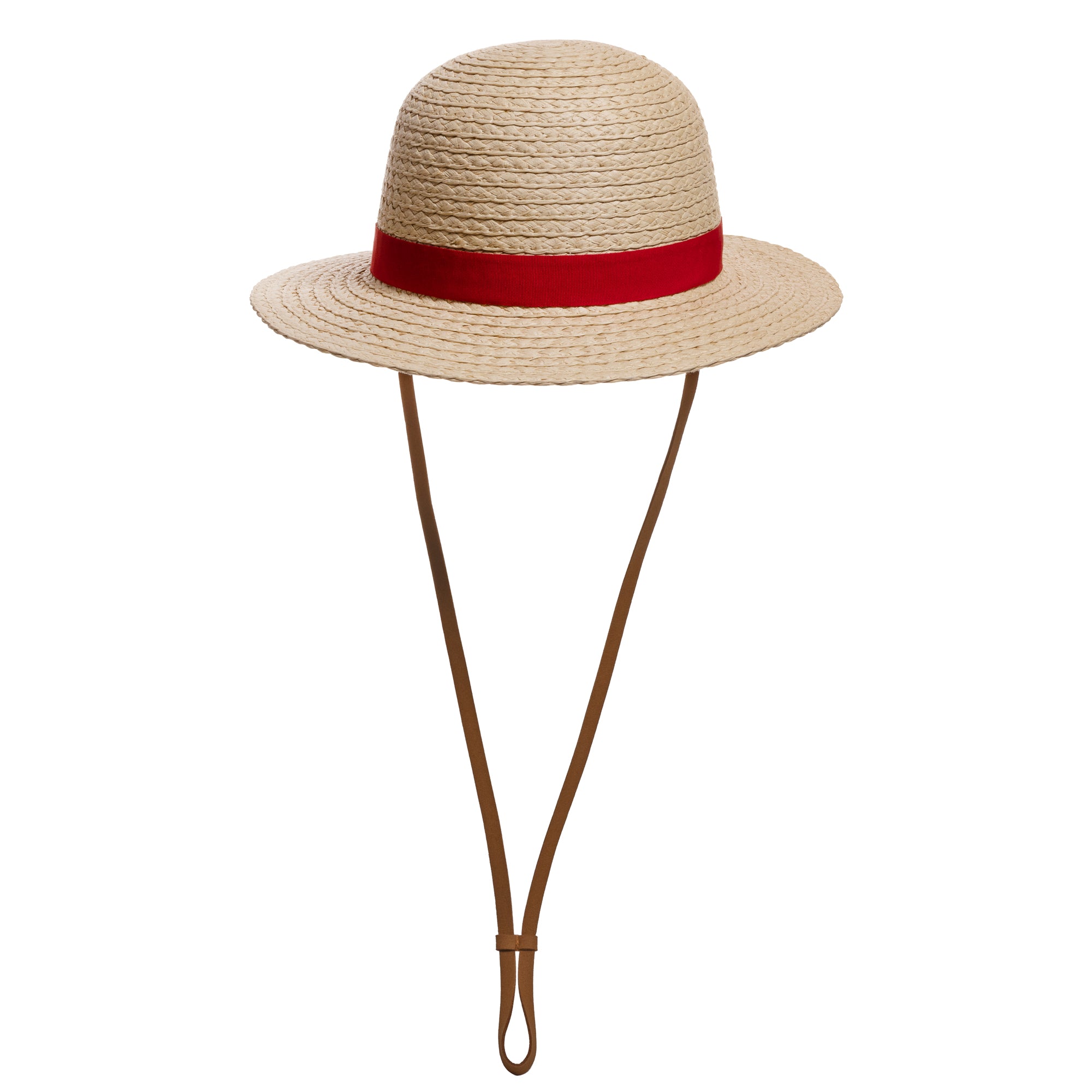 One Piece Luffy Cosplay Straw Bucket Hat With Chin Rope