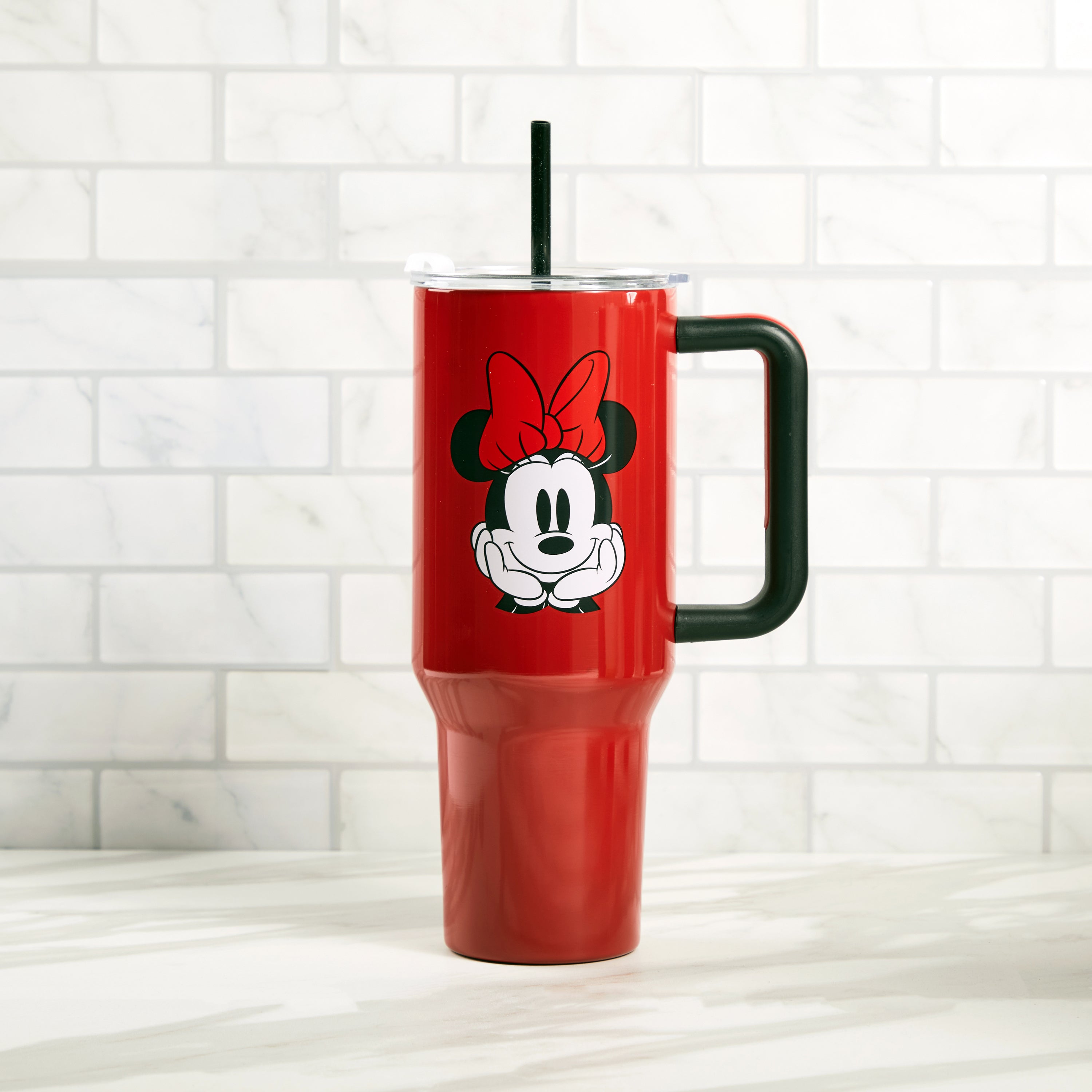 Disney Classic Minnie Mouse 40 Oz Stainless Steel Tumbler