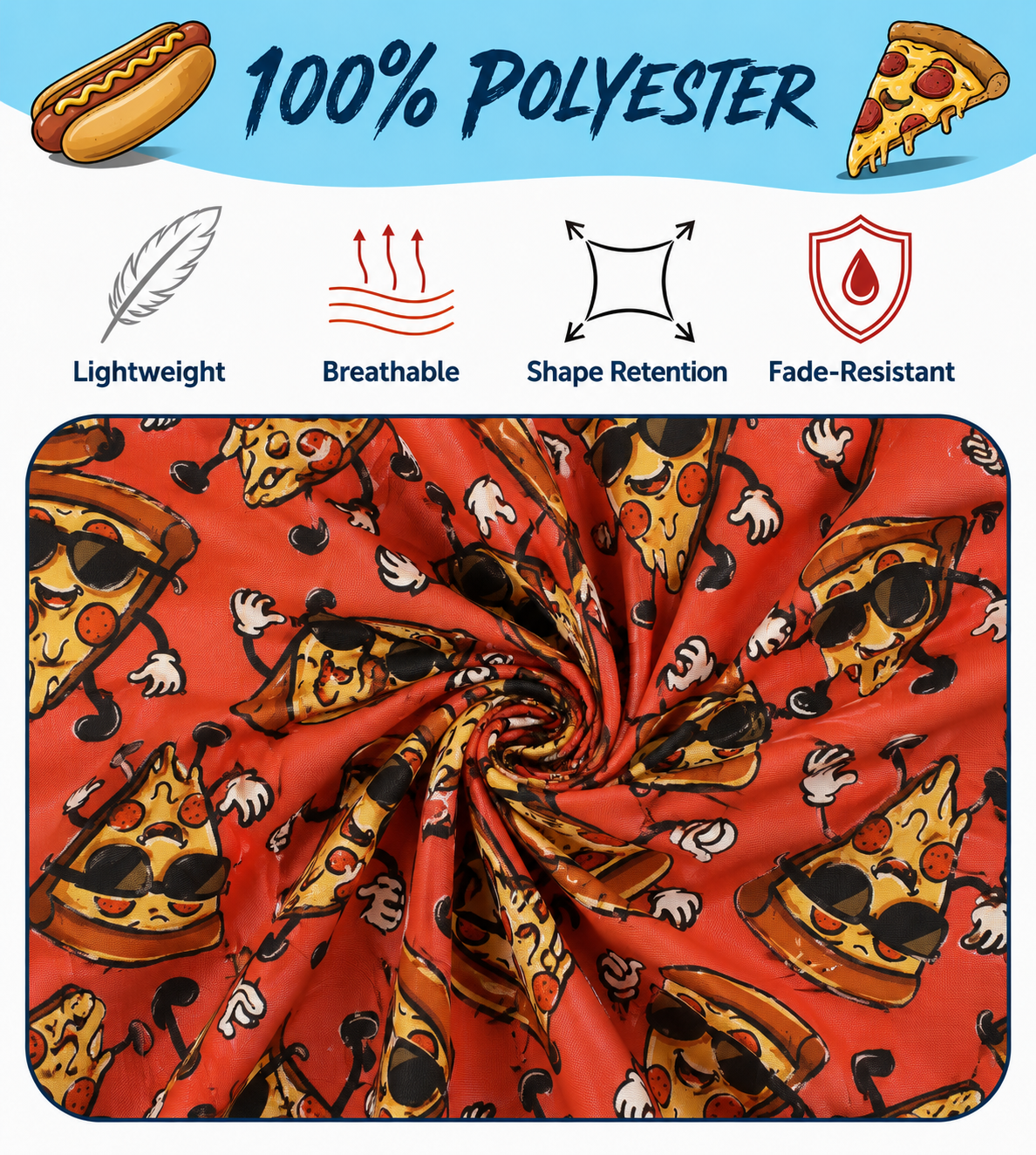FUNFARE Underwear Favorite Snacks All-Over Prints Boys' Boxer Briefs Multipack (5 Pack)