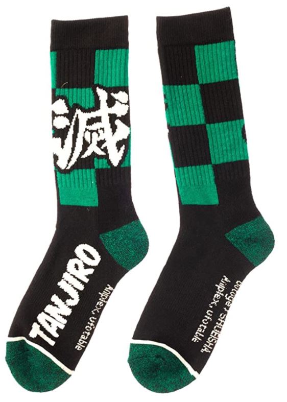Demon Slayer Tanjiro Athletic Crew Socks for Men