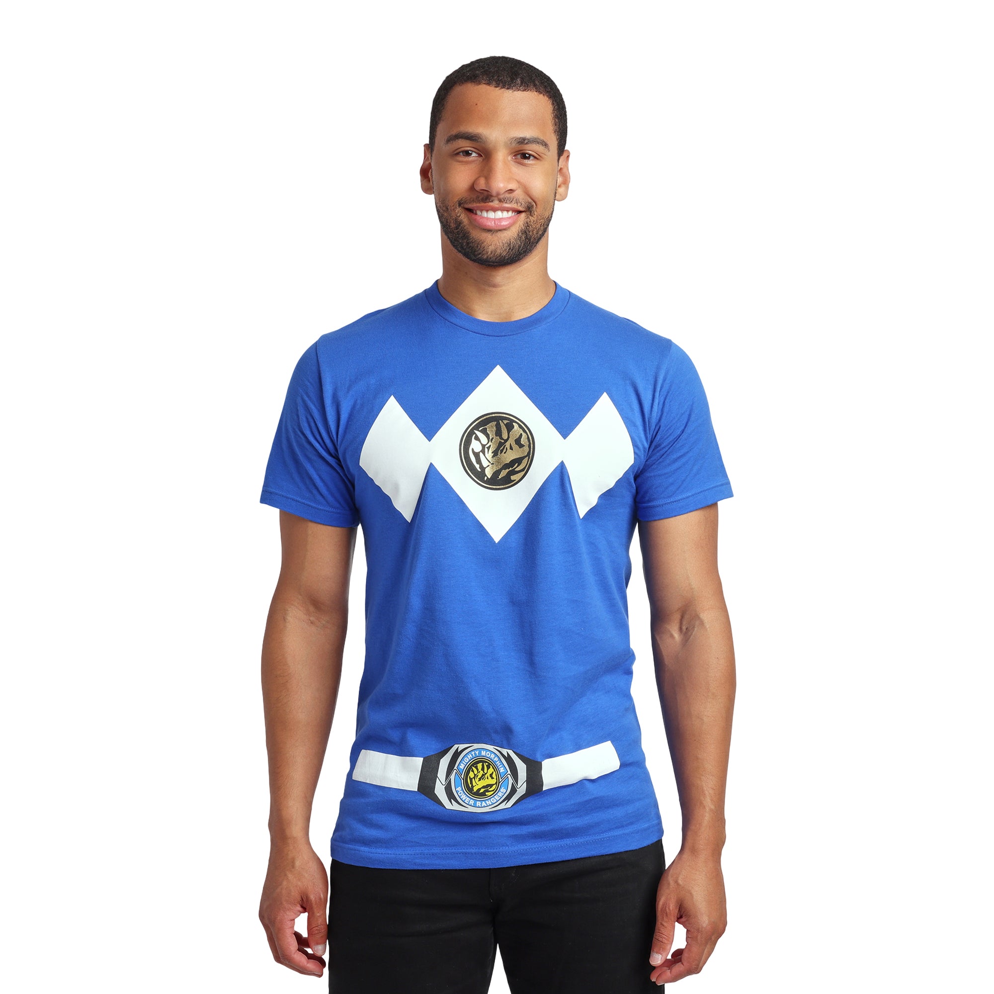 Power Rangers Ranger Men's Crew Neck Short Sleeve Cosplay Tee