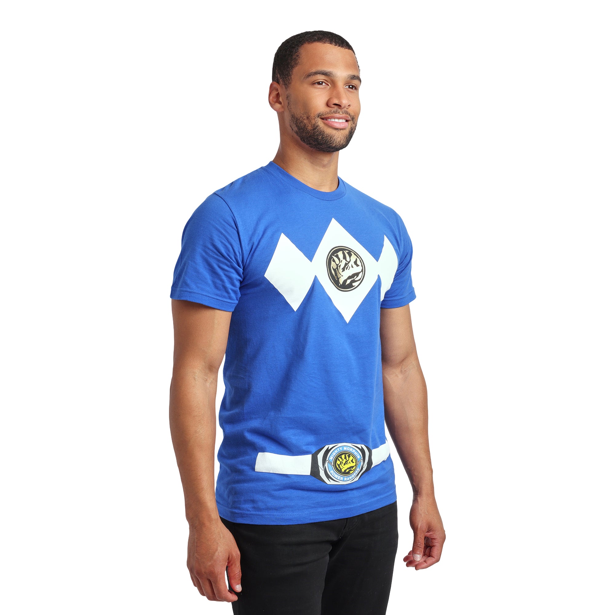 Power Rangers Ranger Men's Crew Neck Short Sleeve Cosplay Tee