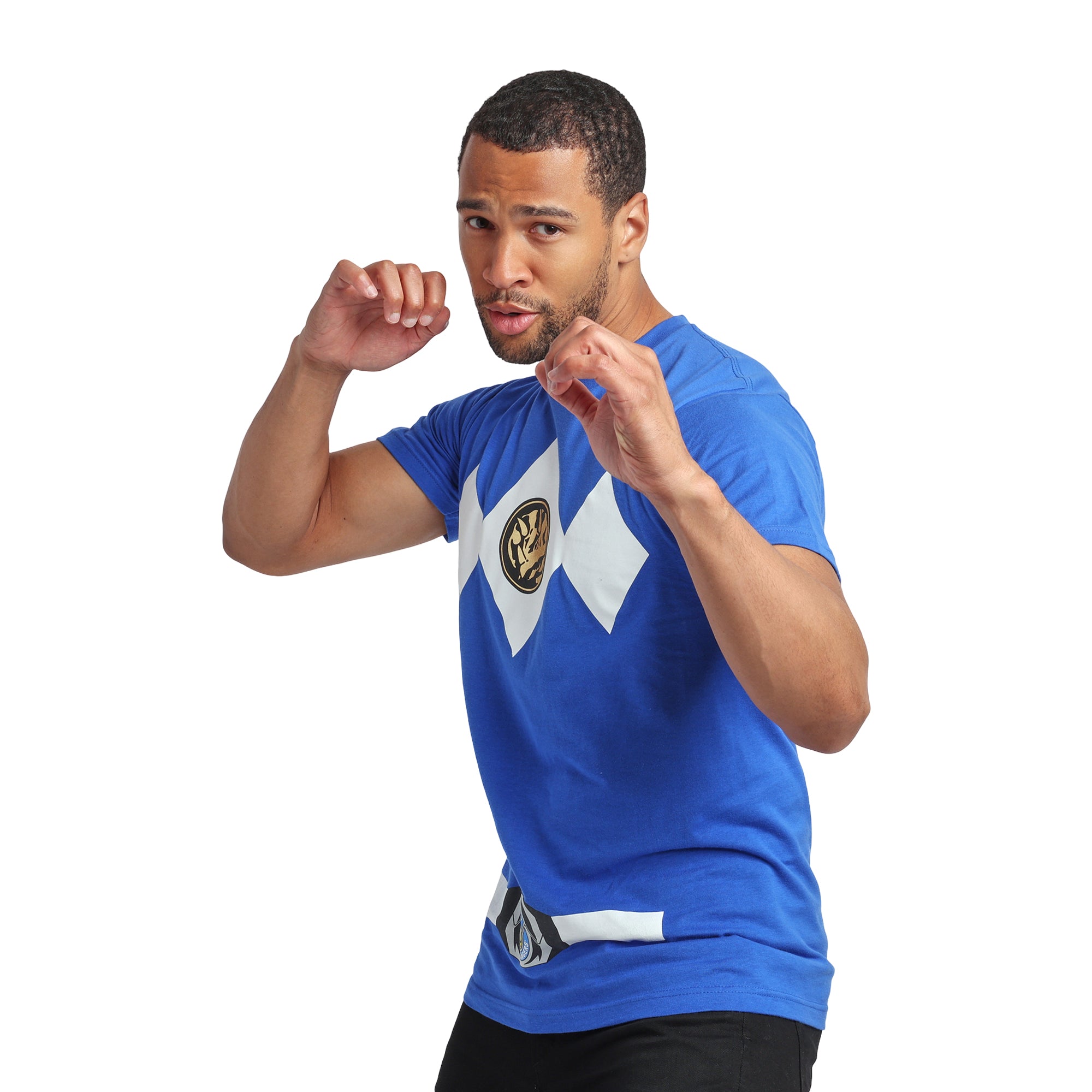 Power Rangers Ranger Men's Crew Neck Short Sleeve Cosplay Tee