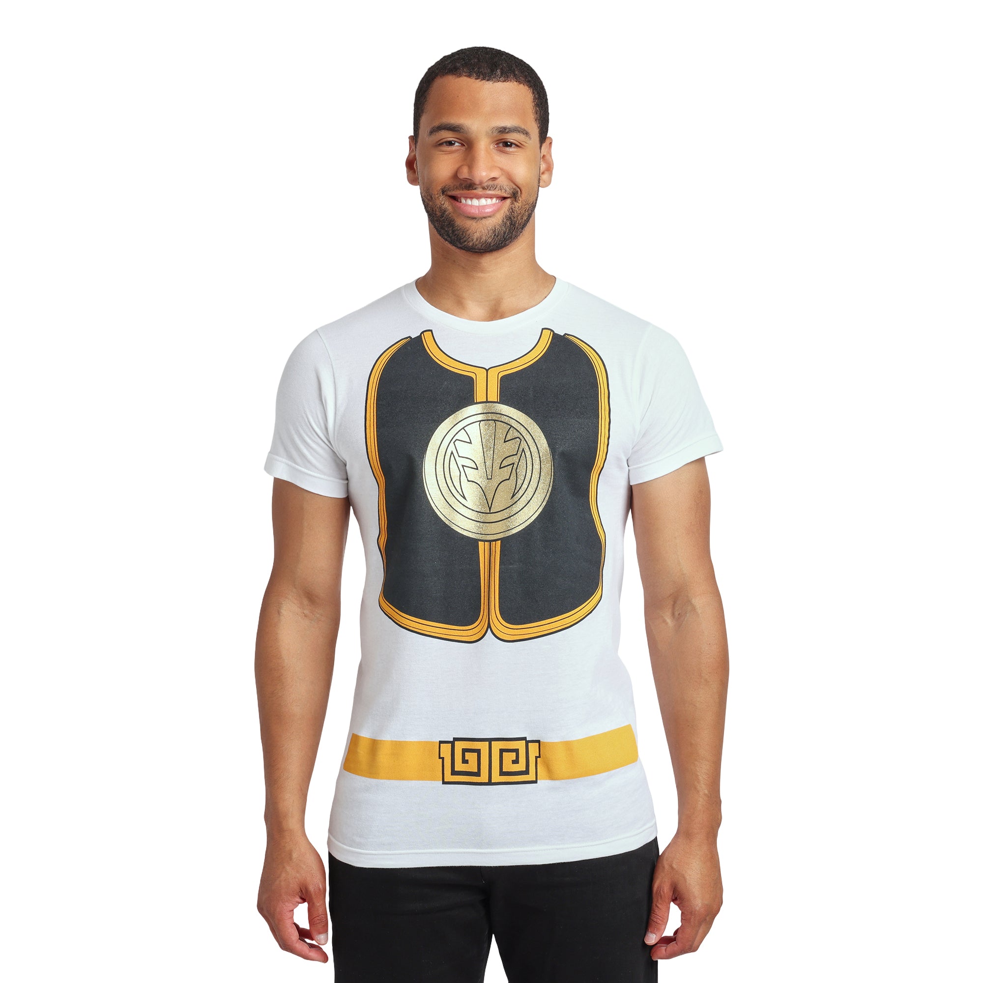 Power Rangers Ranger Men's Crew Neck Short Sleeve Cosplay Tee