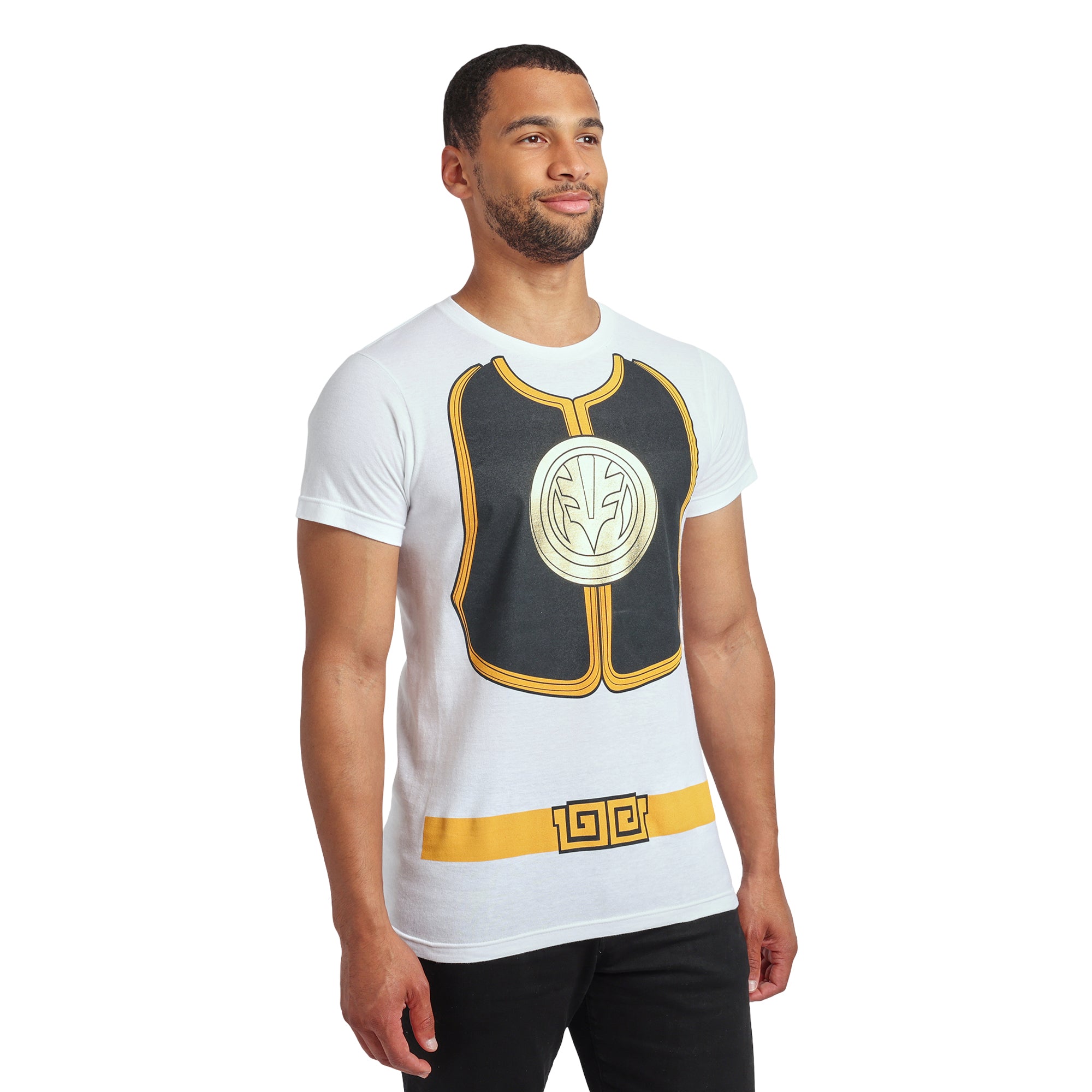 Power Rangers Ranger Men's Crew Neck Short Sleeve Cosplay Tee