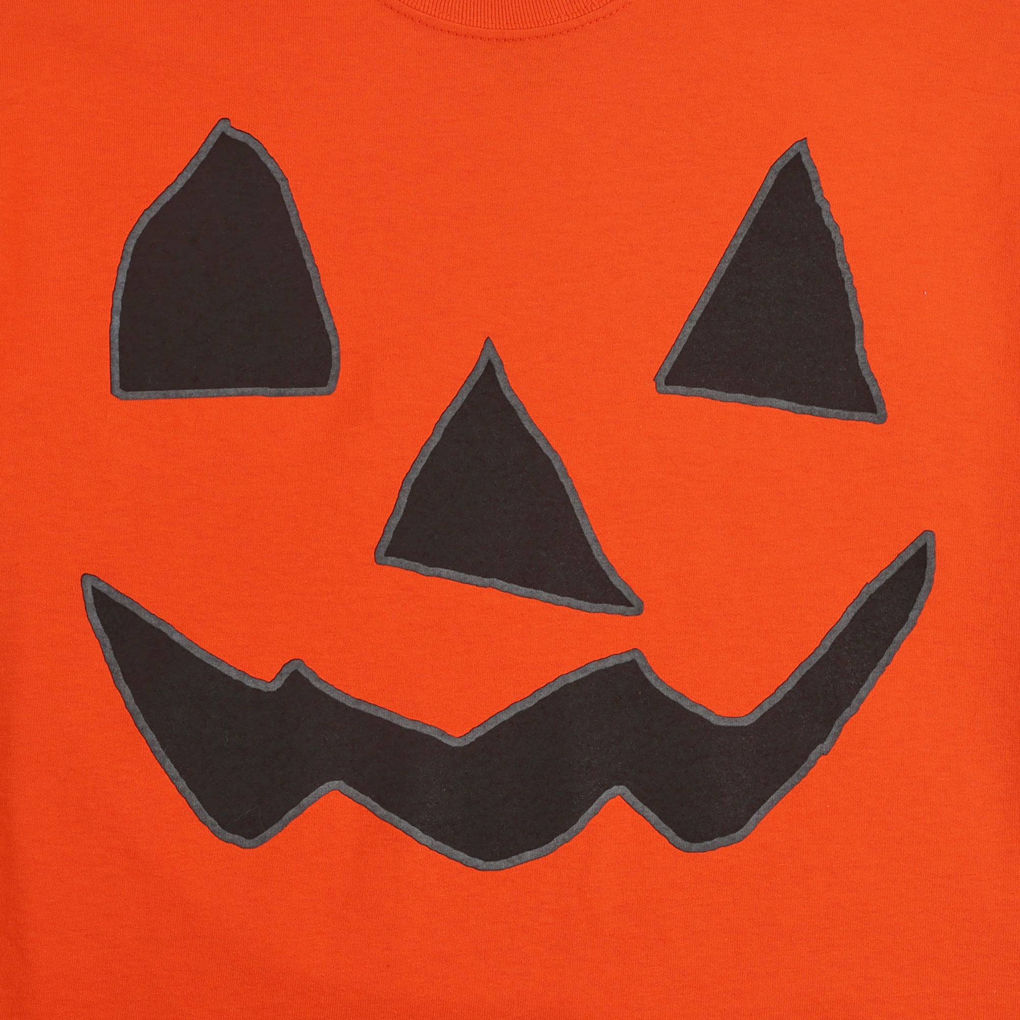 Jack O'Lantern Halloween Pumpkin Men's Orange Short Sleeve Tee