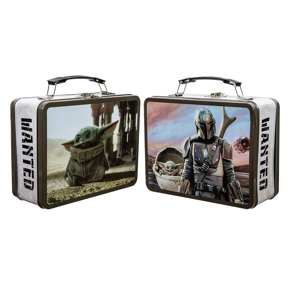 Star Wars The Mandalorian Wanted Metal Lunchbox