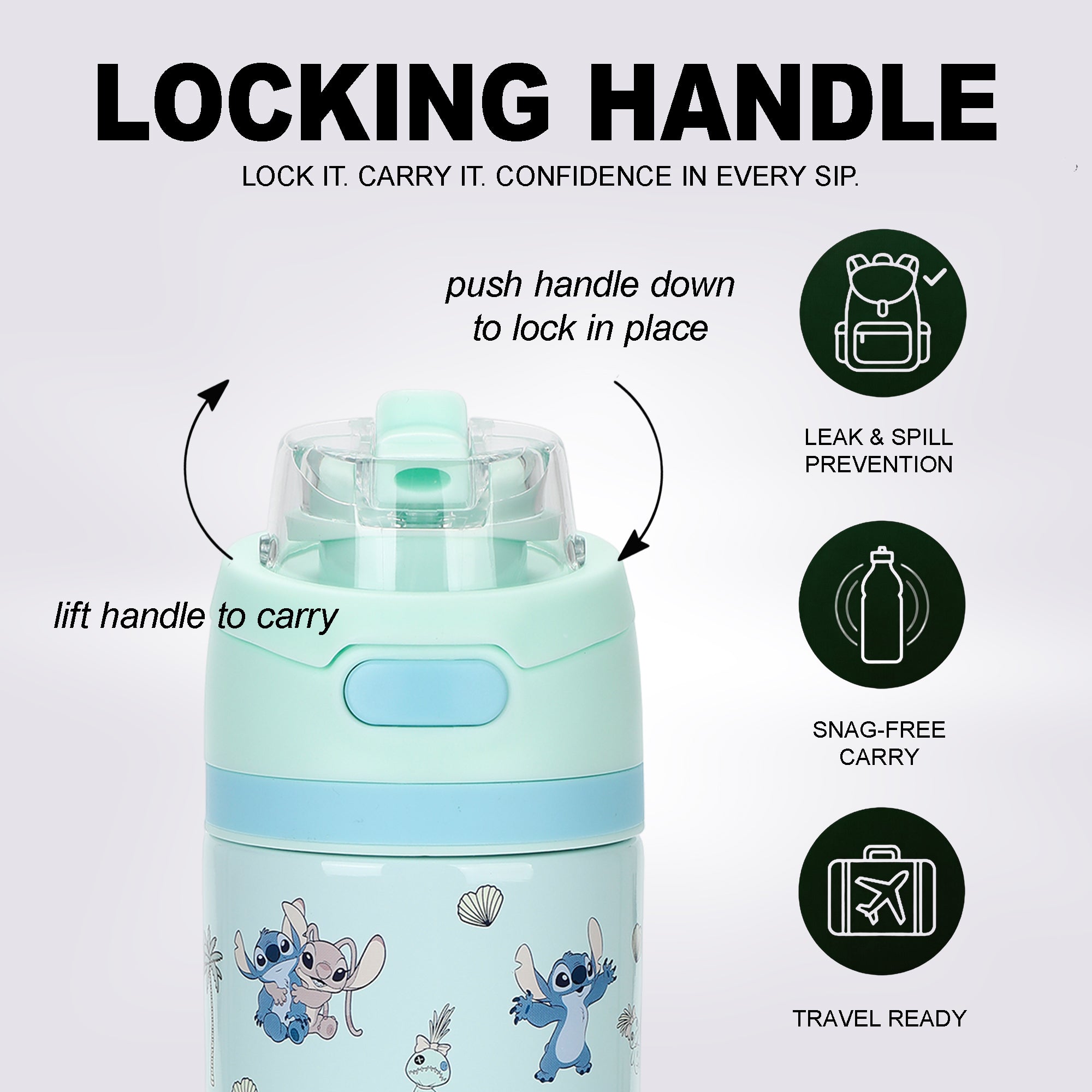 Lilo & Stitch AOP 24 oz Stainless Steel Water Bottle