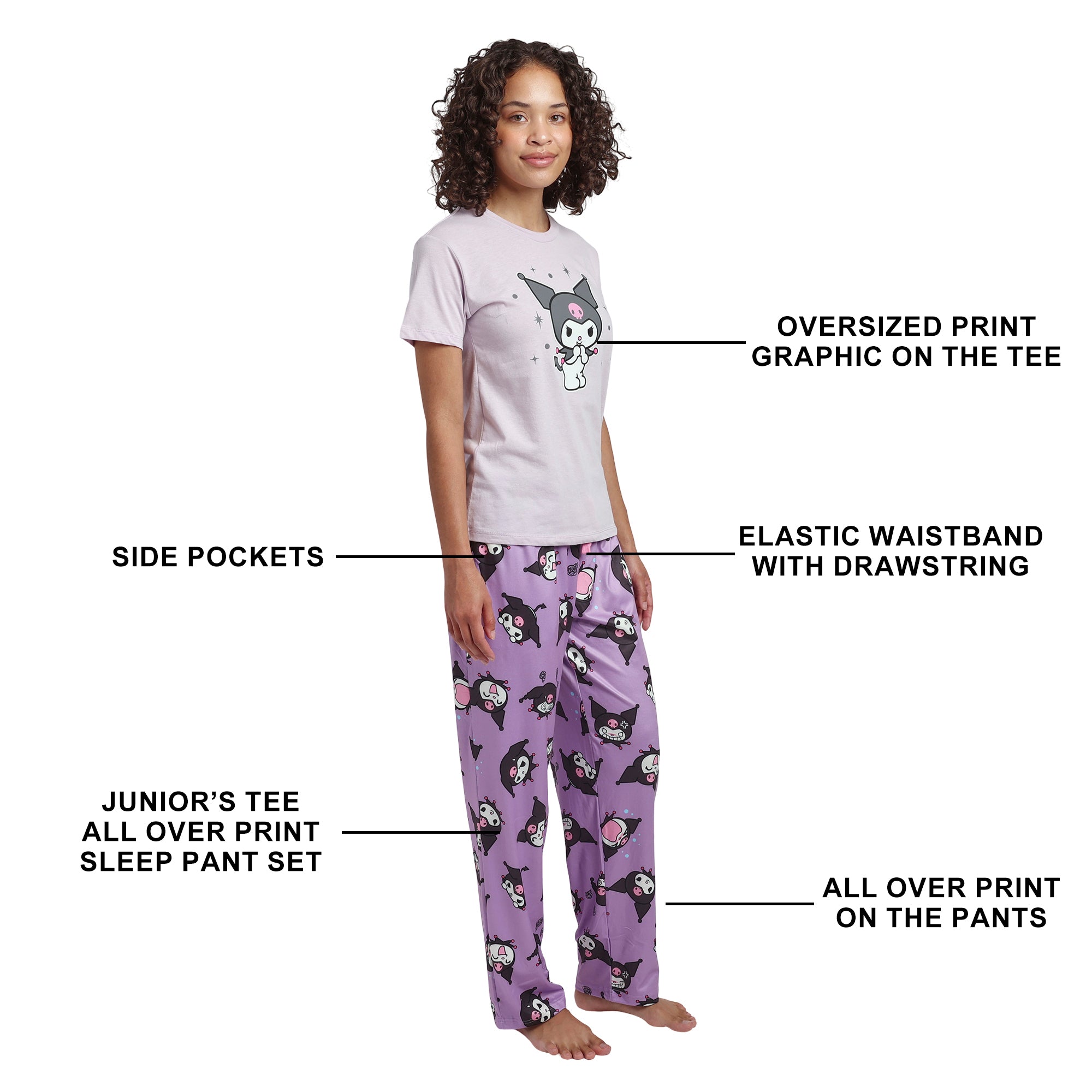 Kuromi Stars Women's 2-Pack Pajama Set