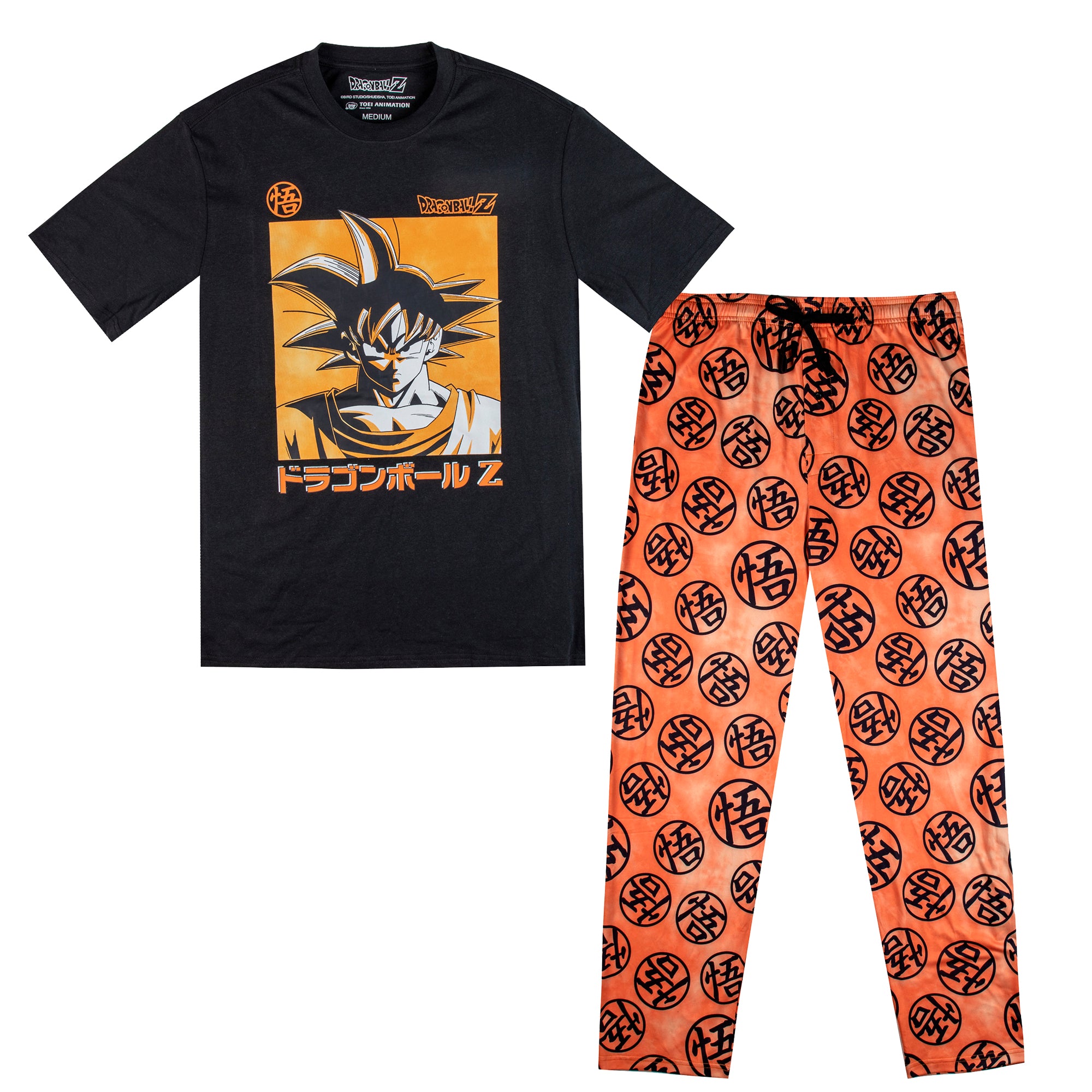 Dragon Ball Z Goku Men's Sleep Set
