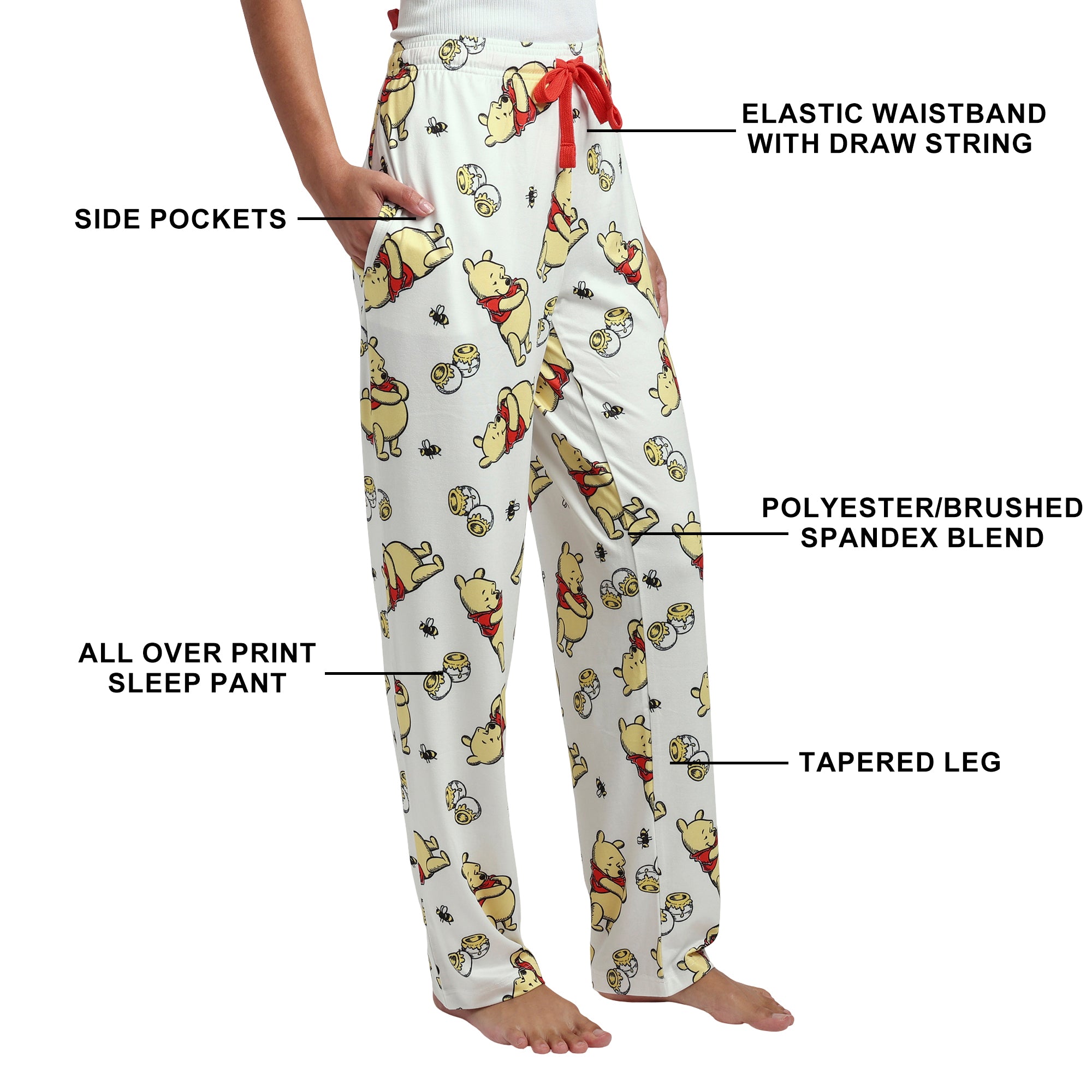 Disney's Winnie the Pooh All-Over Print Women's Sleep Pajama Pants
