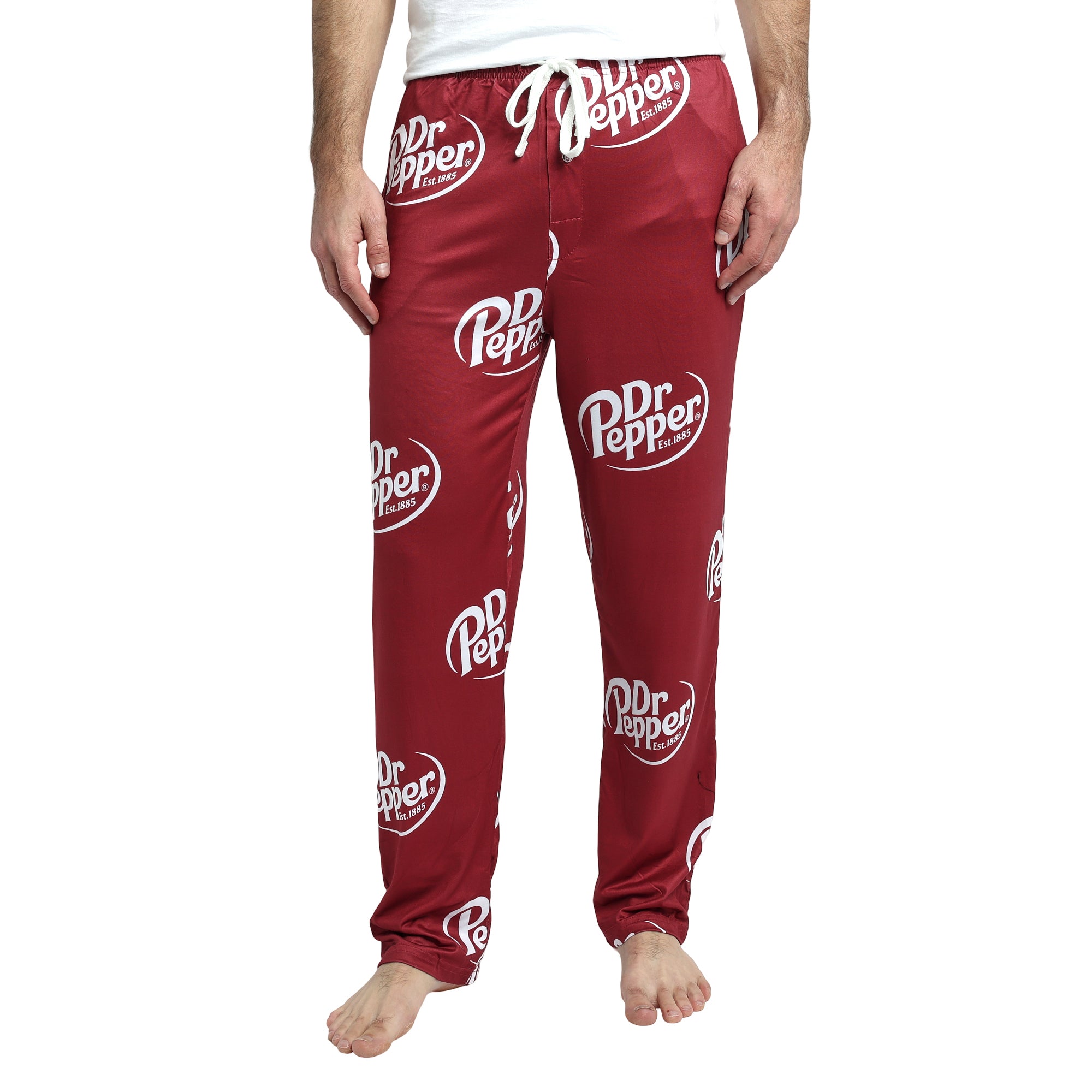 Dr. Pepper Soda Logo All-Over Print Men's Sleep Pajama Pants