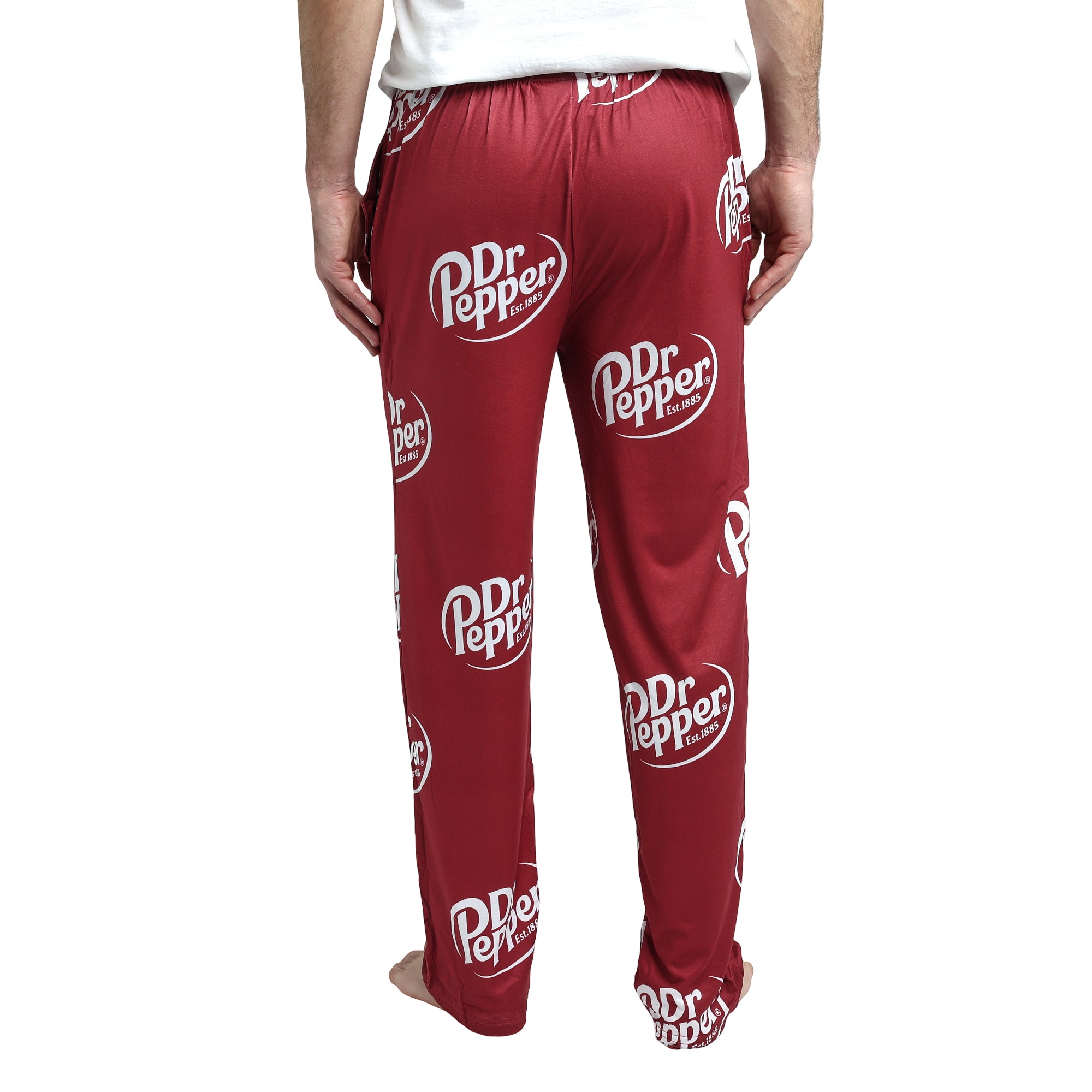 Dr. Pepper Soda Logo All-Over Print Men's Sleep Pajama Pants