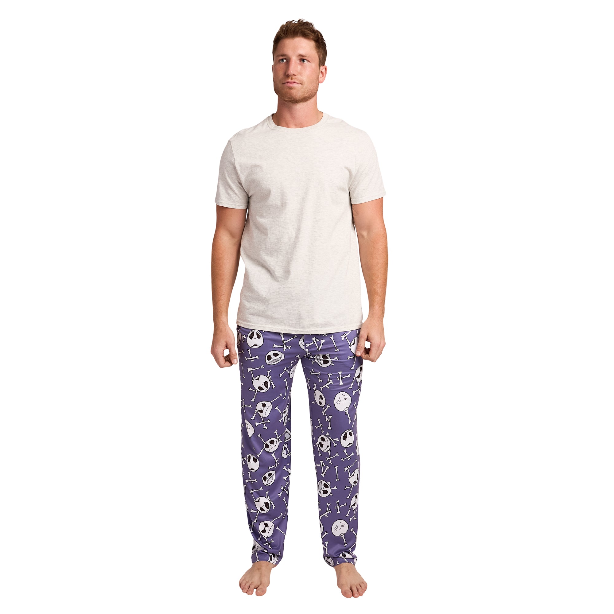 Nightmare Before Christmas AOP Mens Purple Sleep Pajama Pants