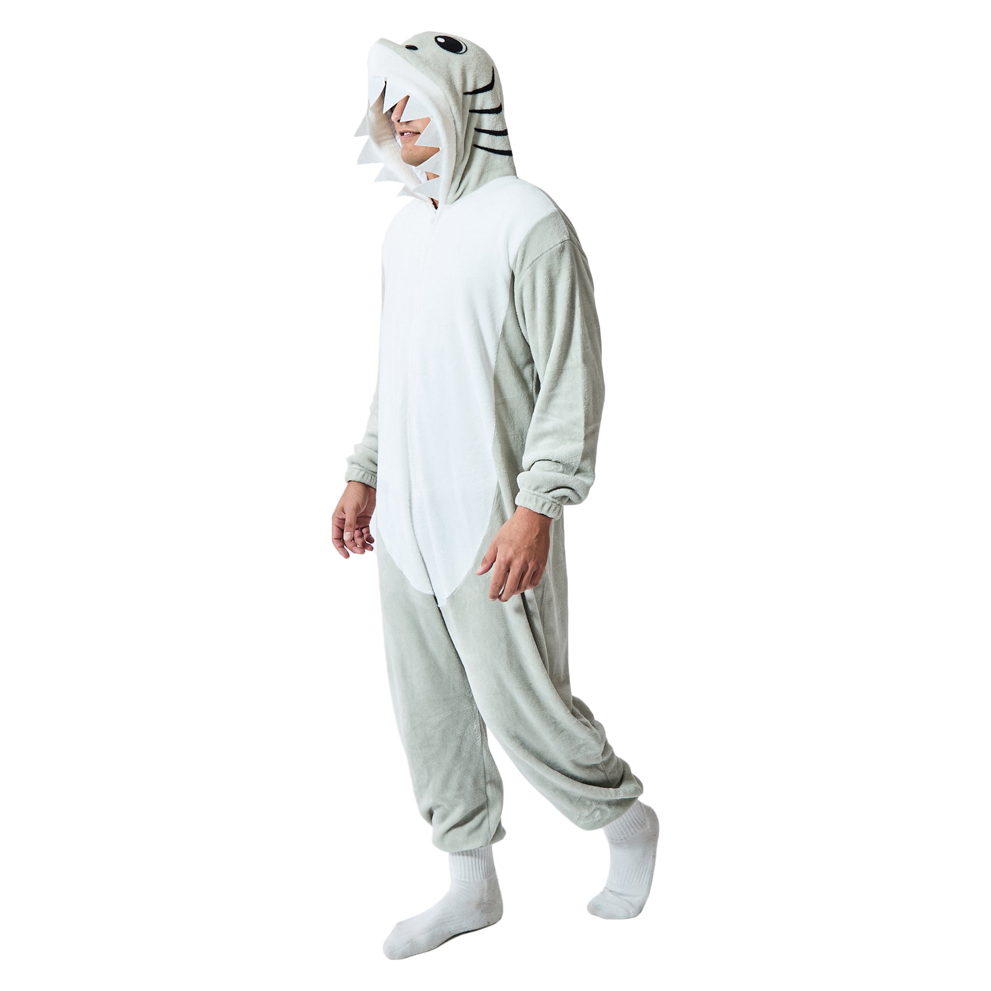 Shark Adult Hooded Kigurumi Onesie Costume