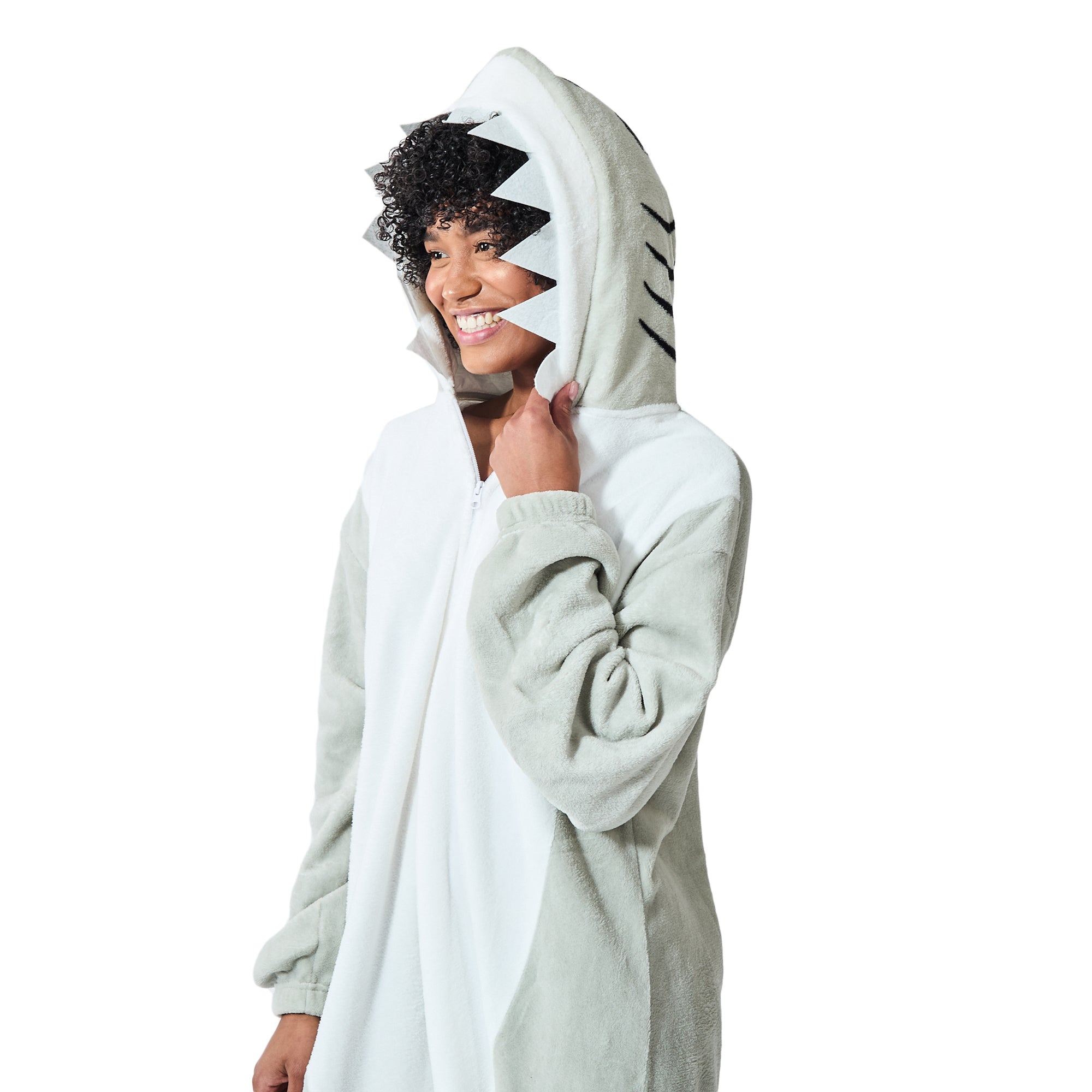 Shark Adult Hooded Kigurumi Onesie Costume