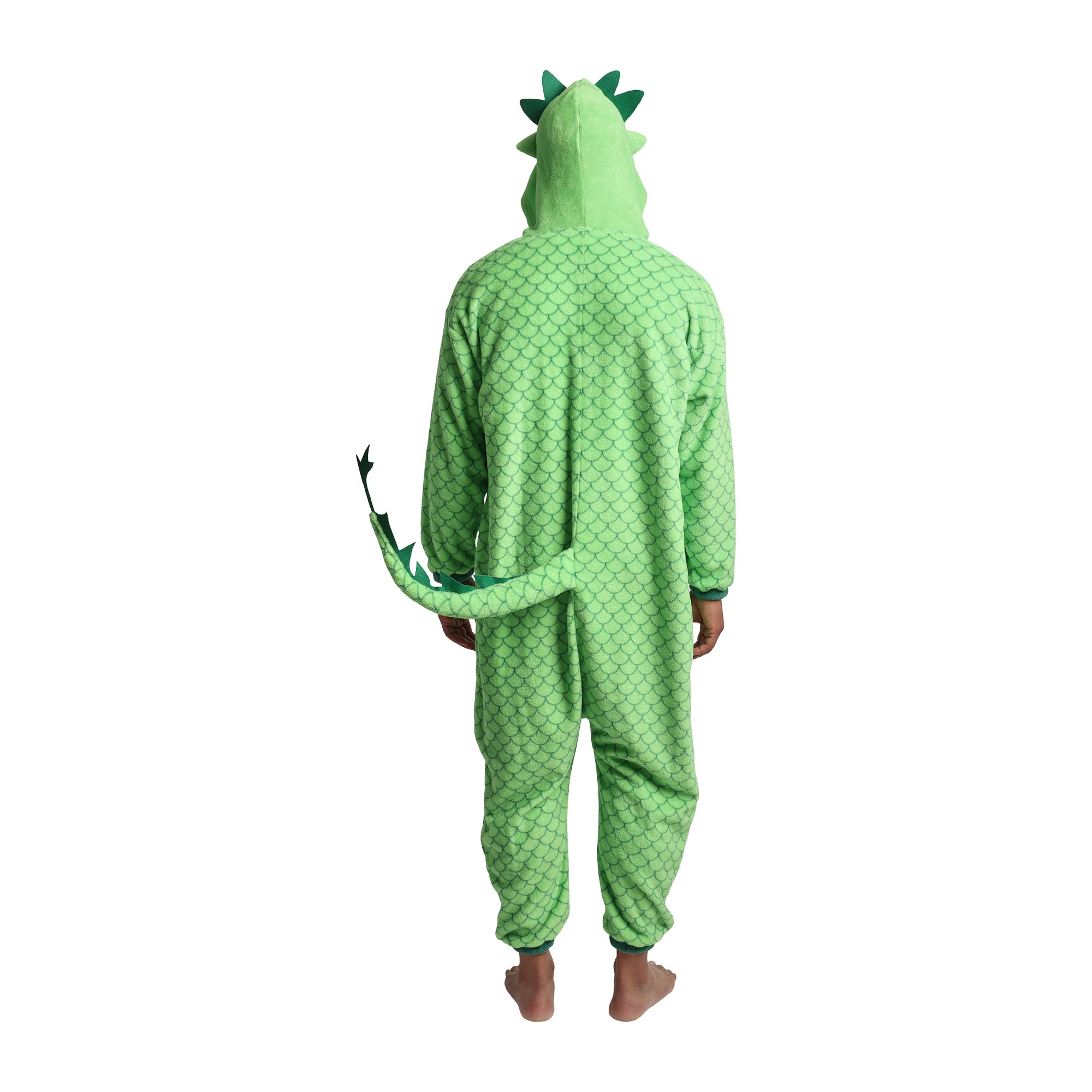 Kigurumi Dragon Adult Cosplay Onesie Costume Union Suit With Cuffs And Hood