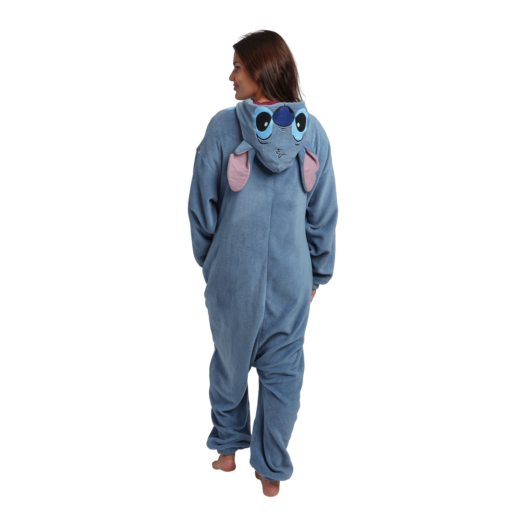 Lilo & Stitch Stitch Adult Long Sleeve Hooded Kigurumi Onesie Costume Cosplay Suit