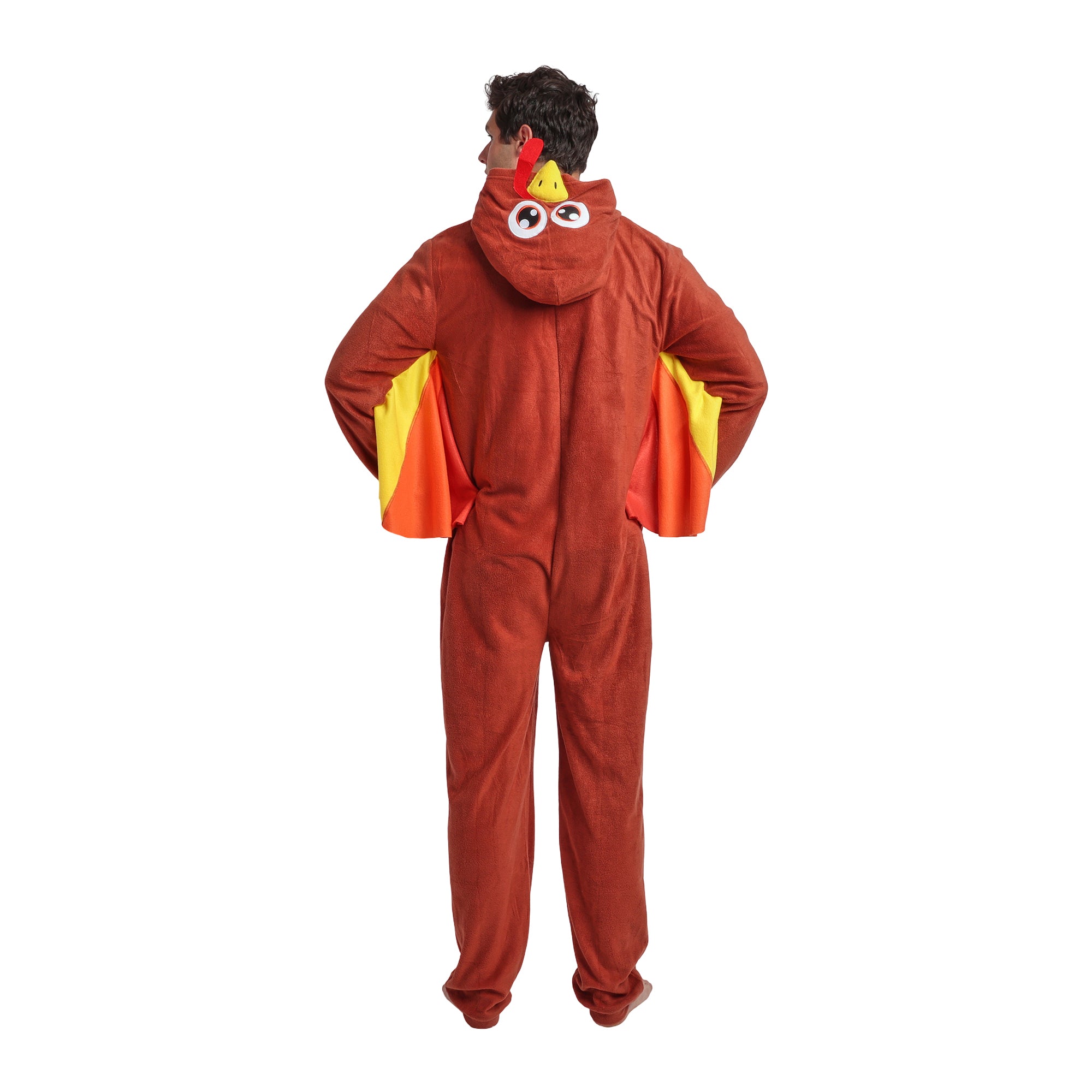 Turkey Adult Long Sleeve Hooded Cosplay Onesie Costume Union Suit